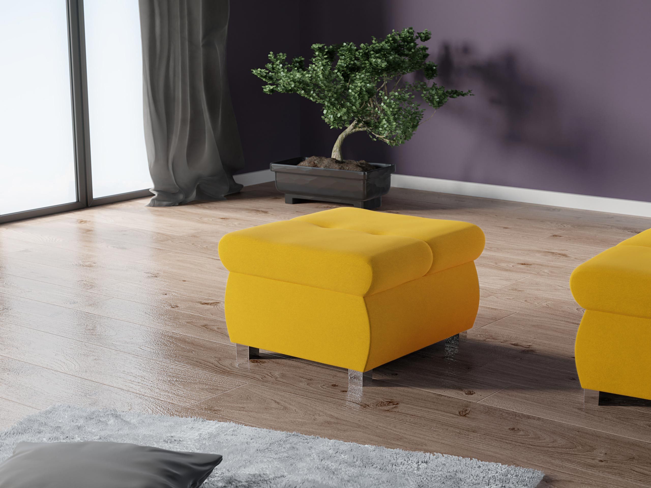 MIRJAN24 Polsterhocker Orkan Klein, Holzkonstruktion, 60x60x39 günstig online kaufen