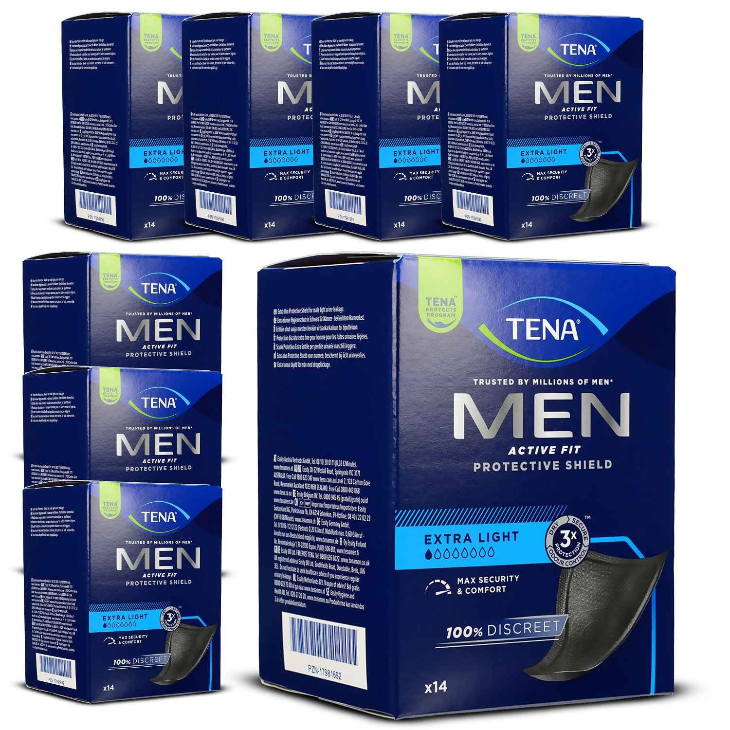 TENA Inkontinenz-Einlage TENA MEN Active Fit Level 0 Inkontinenz Einlagen, 112-St.