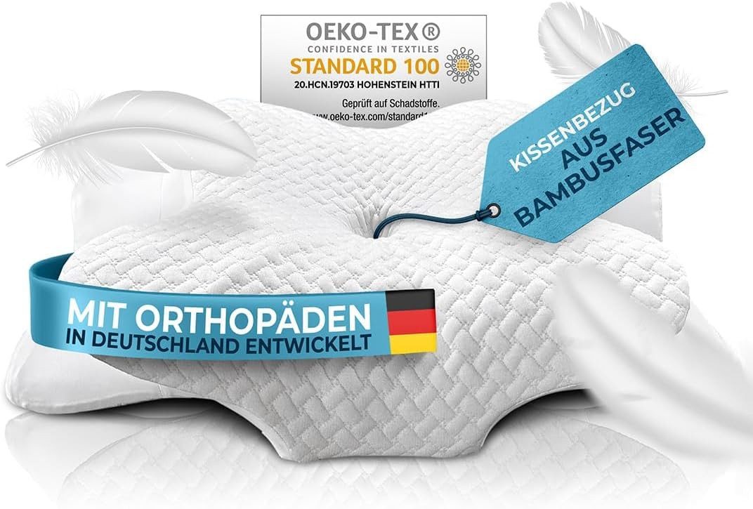 Glückstoff Kissenbezug für Orthopädisches Kissen [mit Kühl- und Wärmeeffekt günstig online kaufen