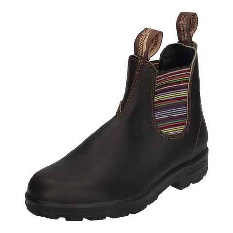 Blundstone 1409 Chelseaboots Stout Brown With Striped Elastics