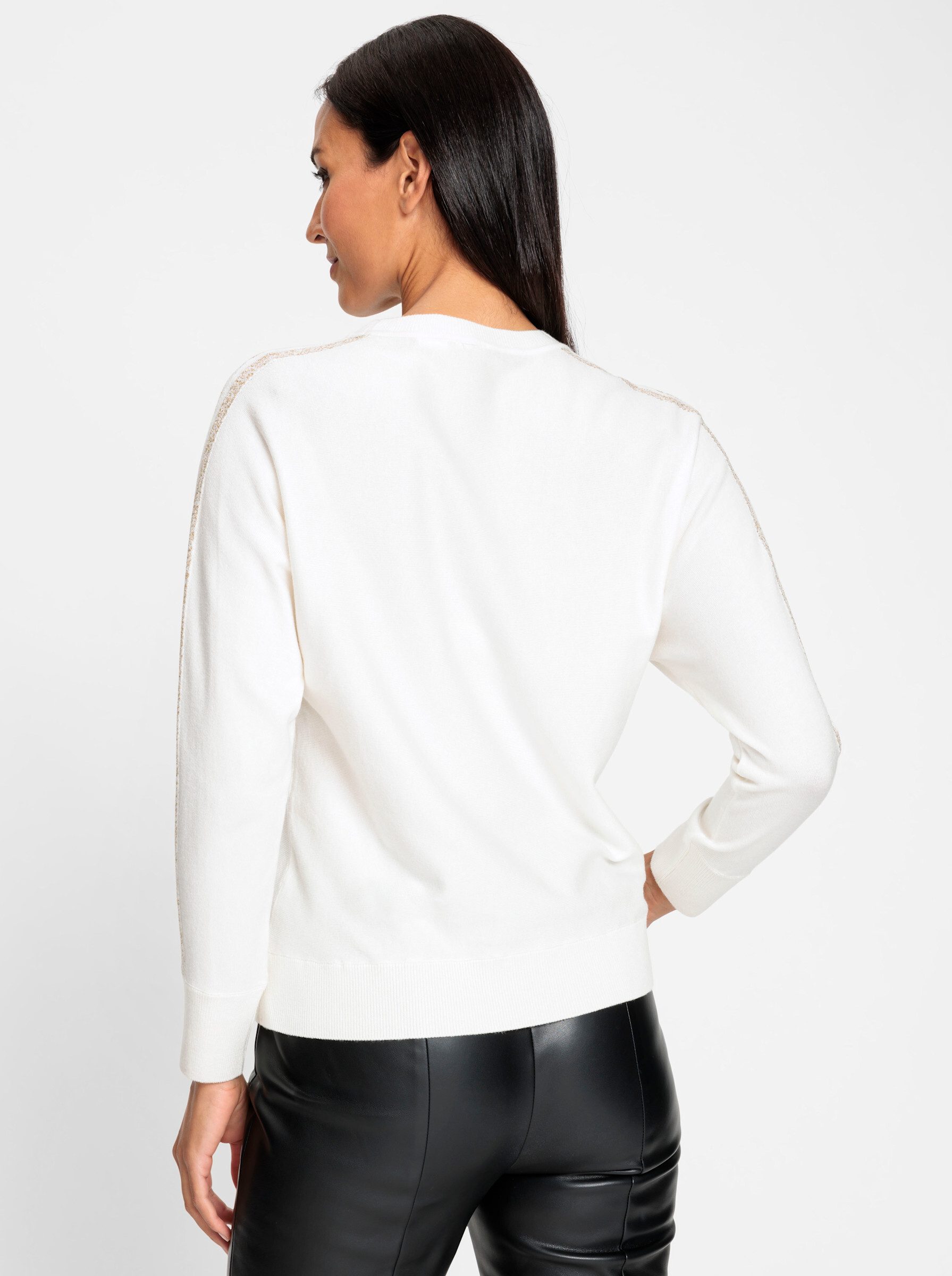 heine Strickpullover Pullover Langarm Effektgarn, Feinstrick