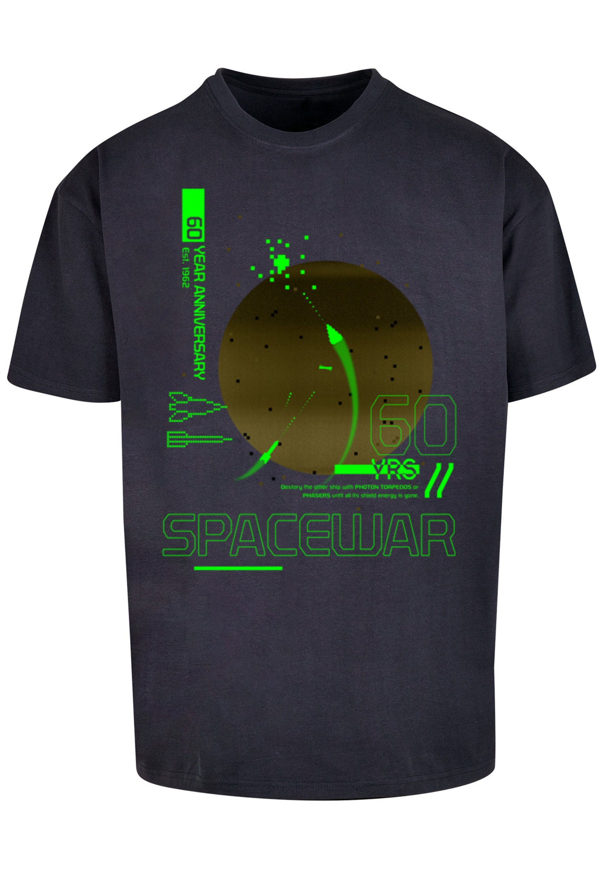 Print T-Shirt Gaming SpaceWar F4NT4STIC Retro SEVENSQUARED navy