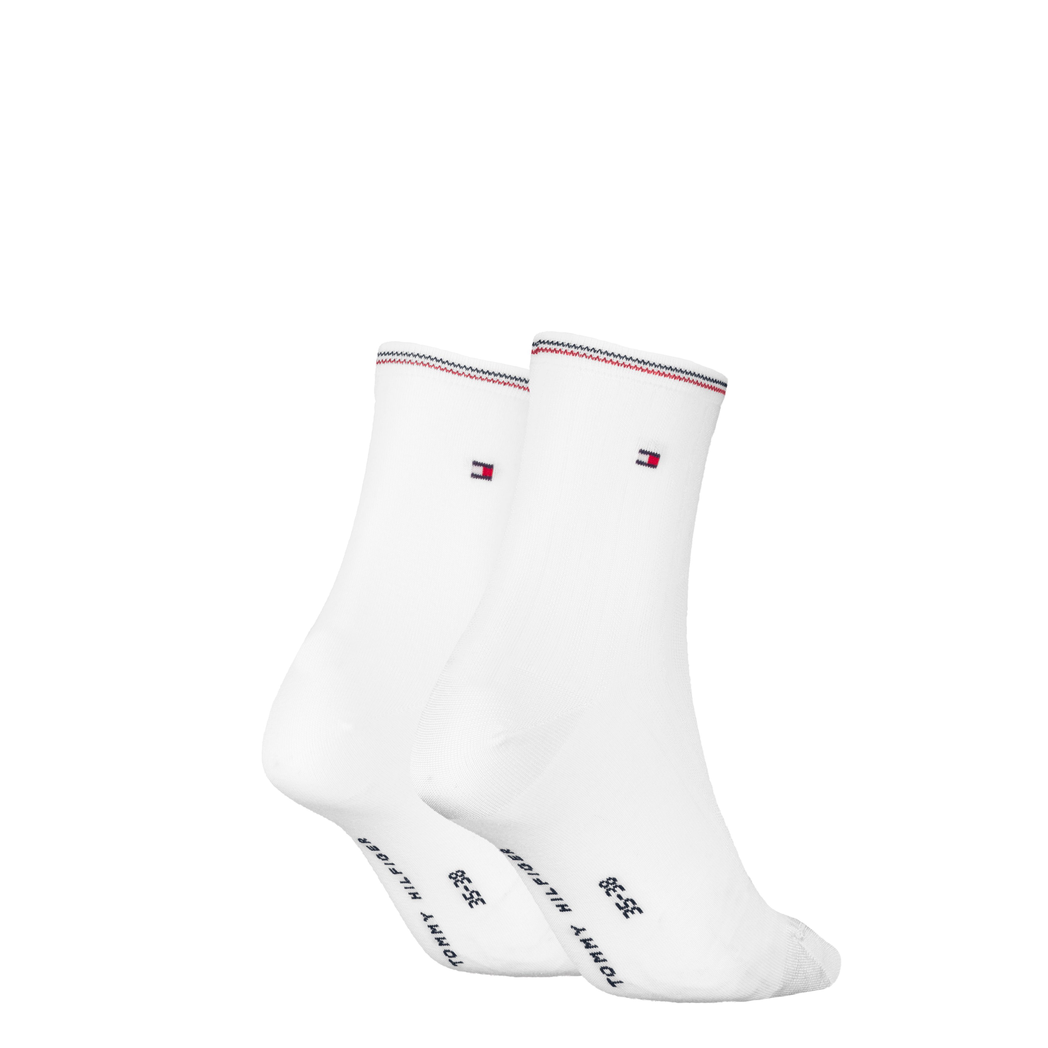 Tommy Hilfiger Kurzsocken TH WOMEN SHORT SOCK 2P SHINE (2 Paar) mit feinem Rippendetail
