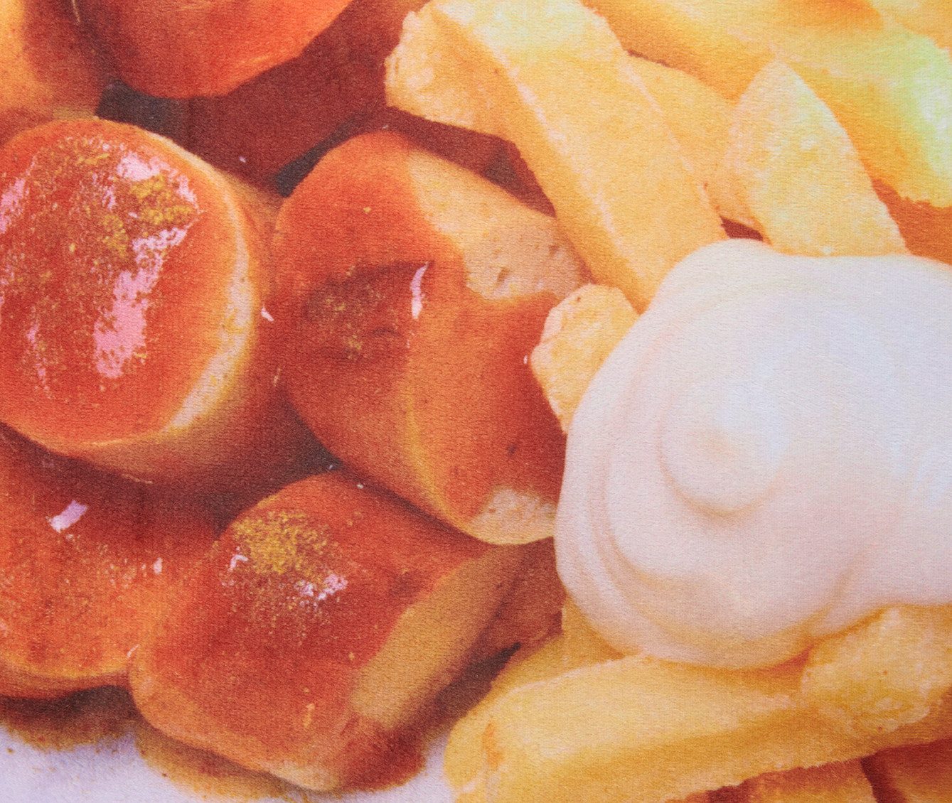 United Labels® Dekokissen Currywurst & Pommes