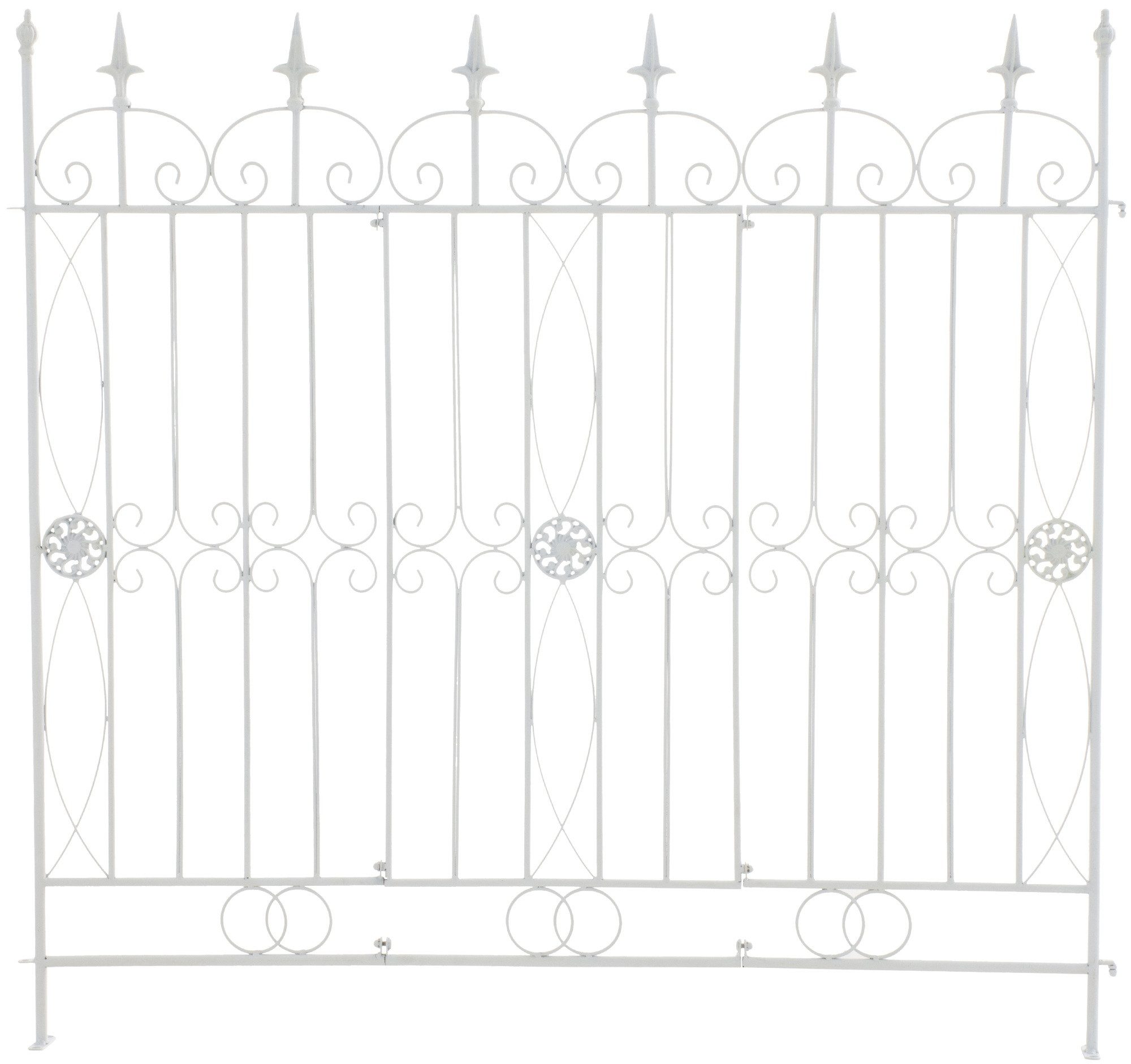 CLP Rankgitter Mangold, 1 St., 1er, flexibler Gartenzaun aus Eisen, 124 cm breit