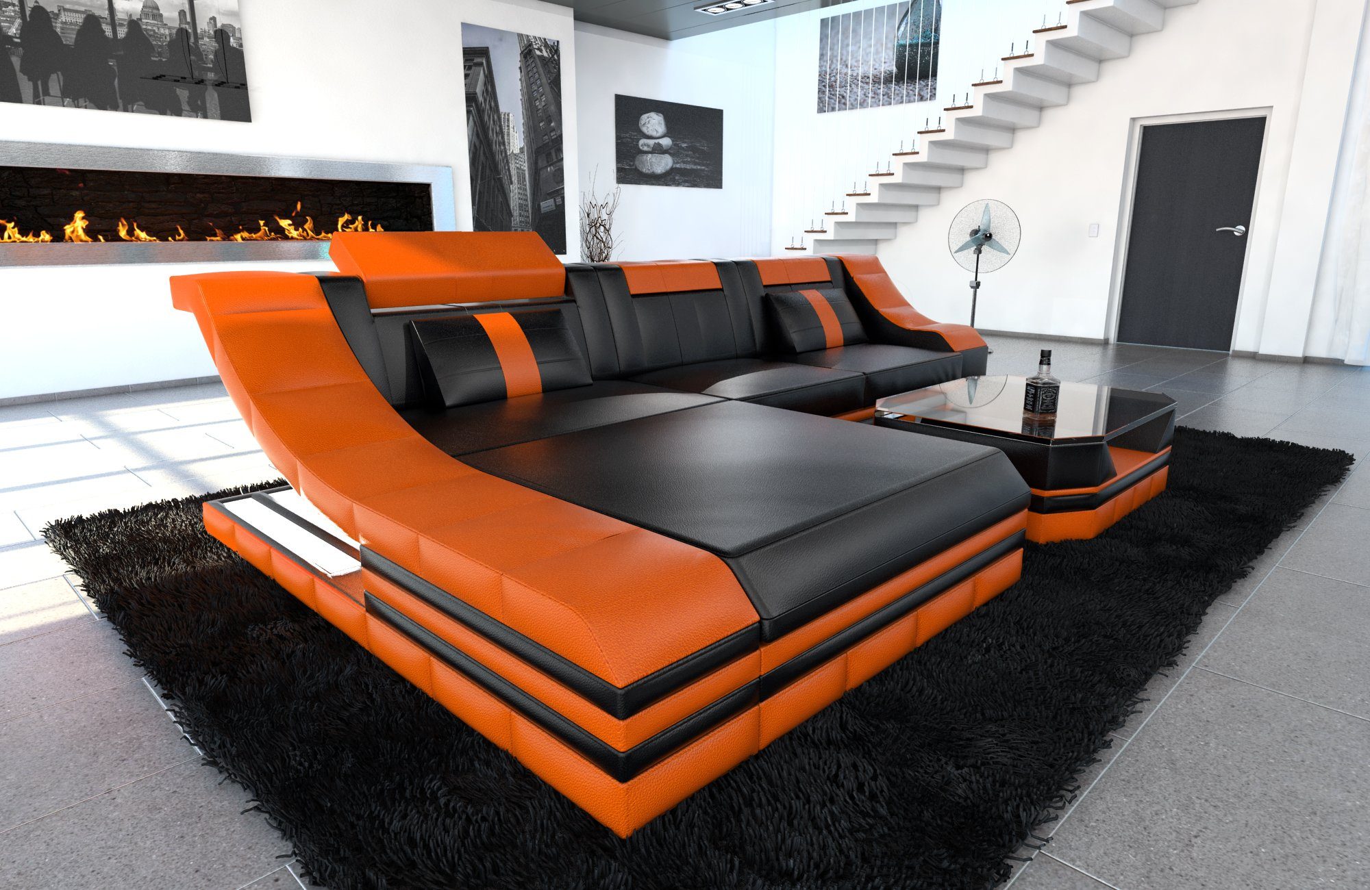 Sofa Dreams Ecksofa Ledercouch Sofa Leder günstig online kaufen