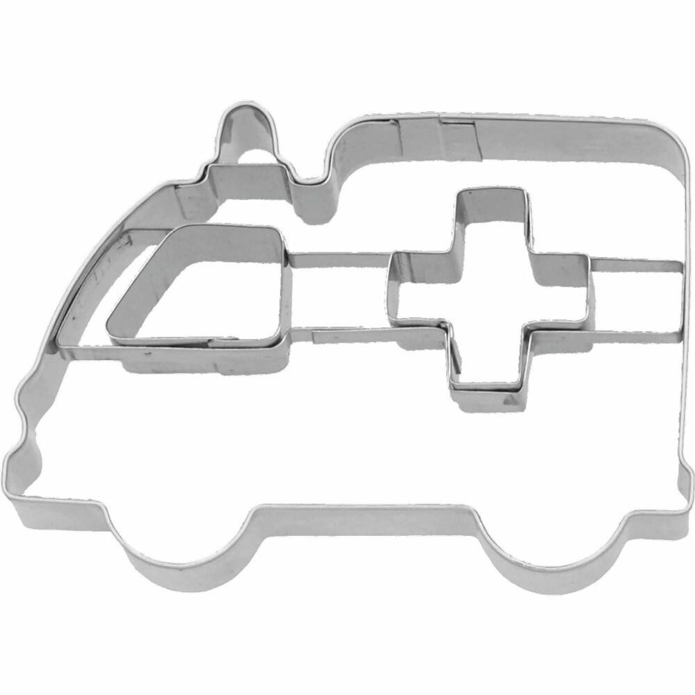 Birkmann Ausstechform Krankenwagen 8 cm, Edelstahl