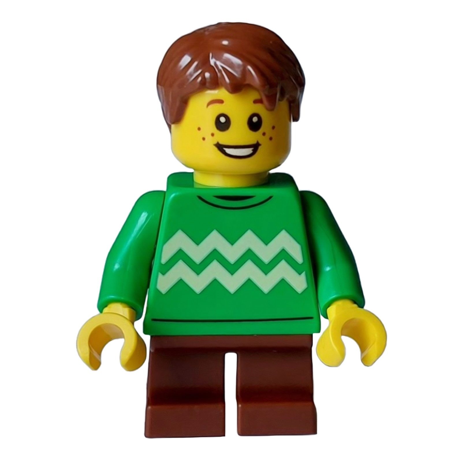 LEGO® LEGO Minifigur Child - Boy, Bright Green Sweater with Bright (hol351) Spielbausteine