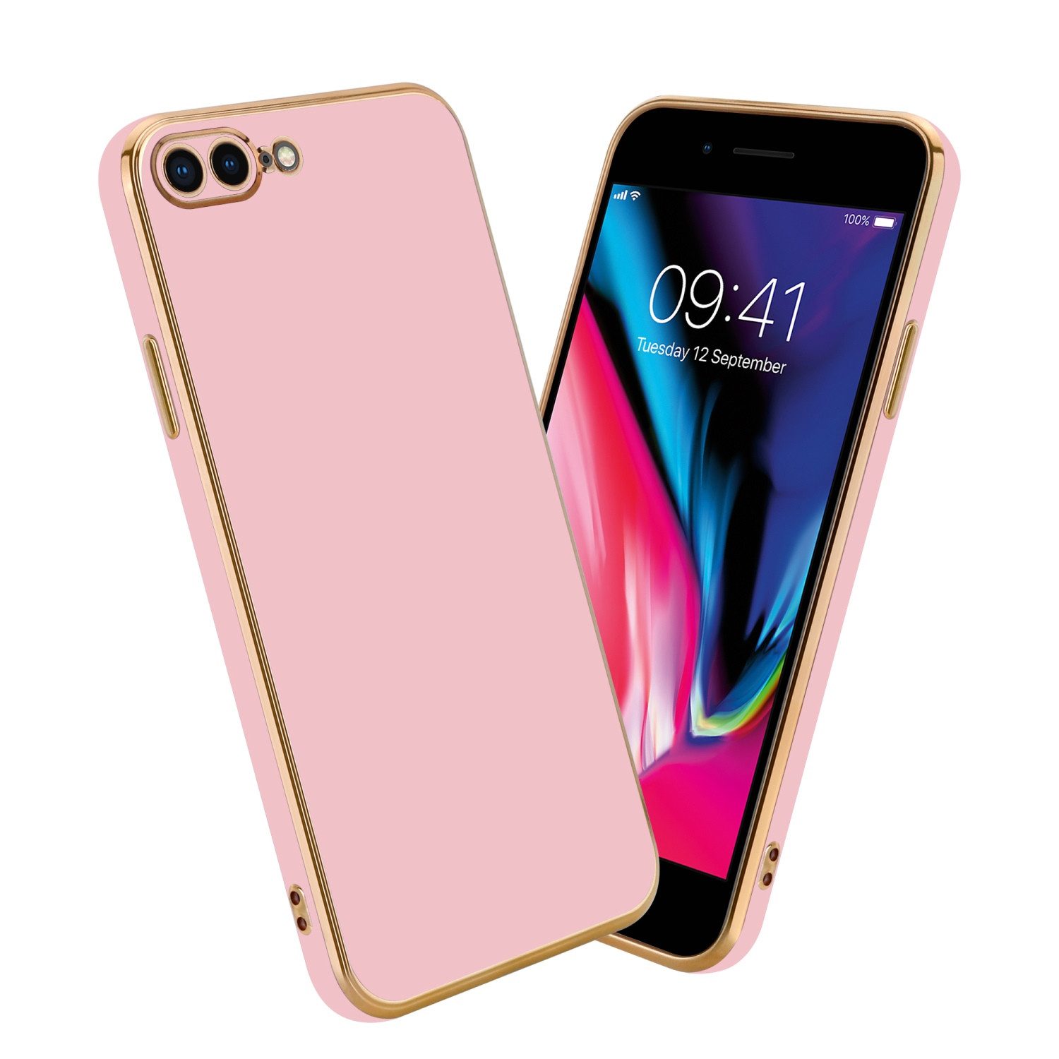 Cadorabo Handyhülle für iPhone 7 PLUS / 7S PLUS / 8 PLUS Hülle Apple iPhone 7 PLUS / 7S PLUS / 8 PLUS, Schutzhülle - TPU Silikon Hülle - mit Kameraschutz