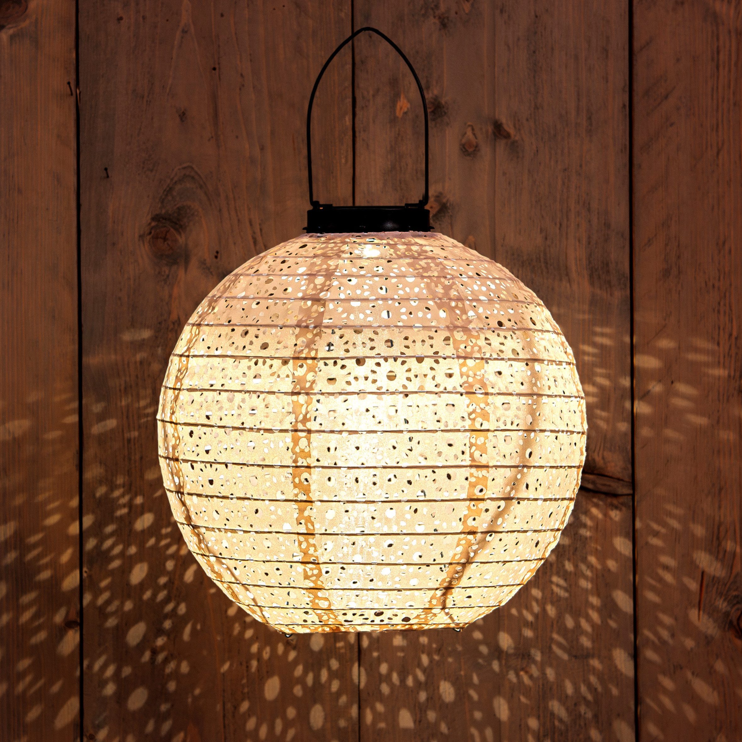 Spetebo LED Lampion Solar Textil Laterne günstig online kaufen
