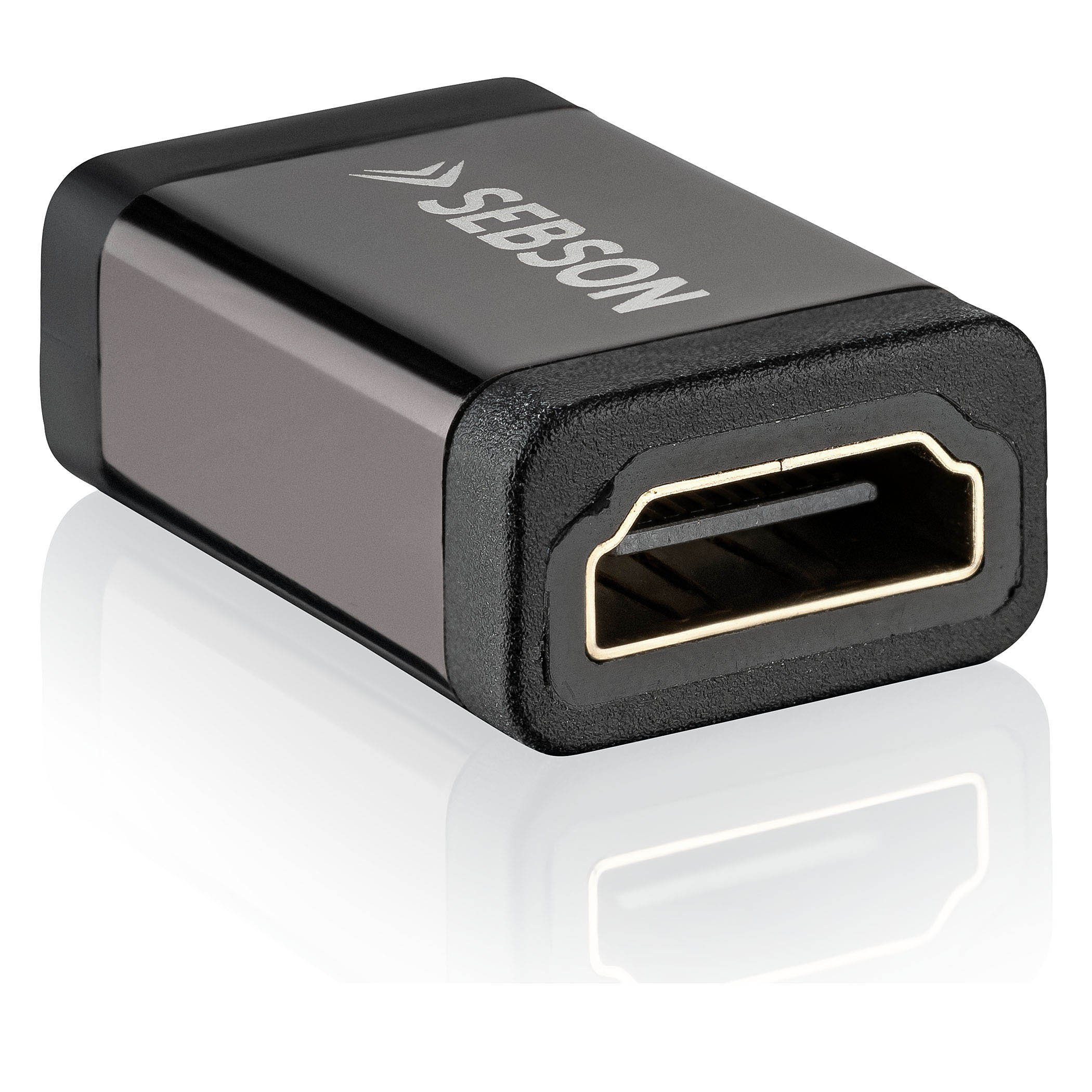 SEBSON HDMI Kupplung Adapter Buchse auf Buchse, Standard Typ A - 4K/60Hz  Audio- & Video-Adapter