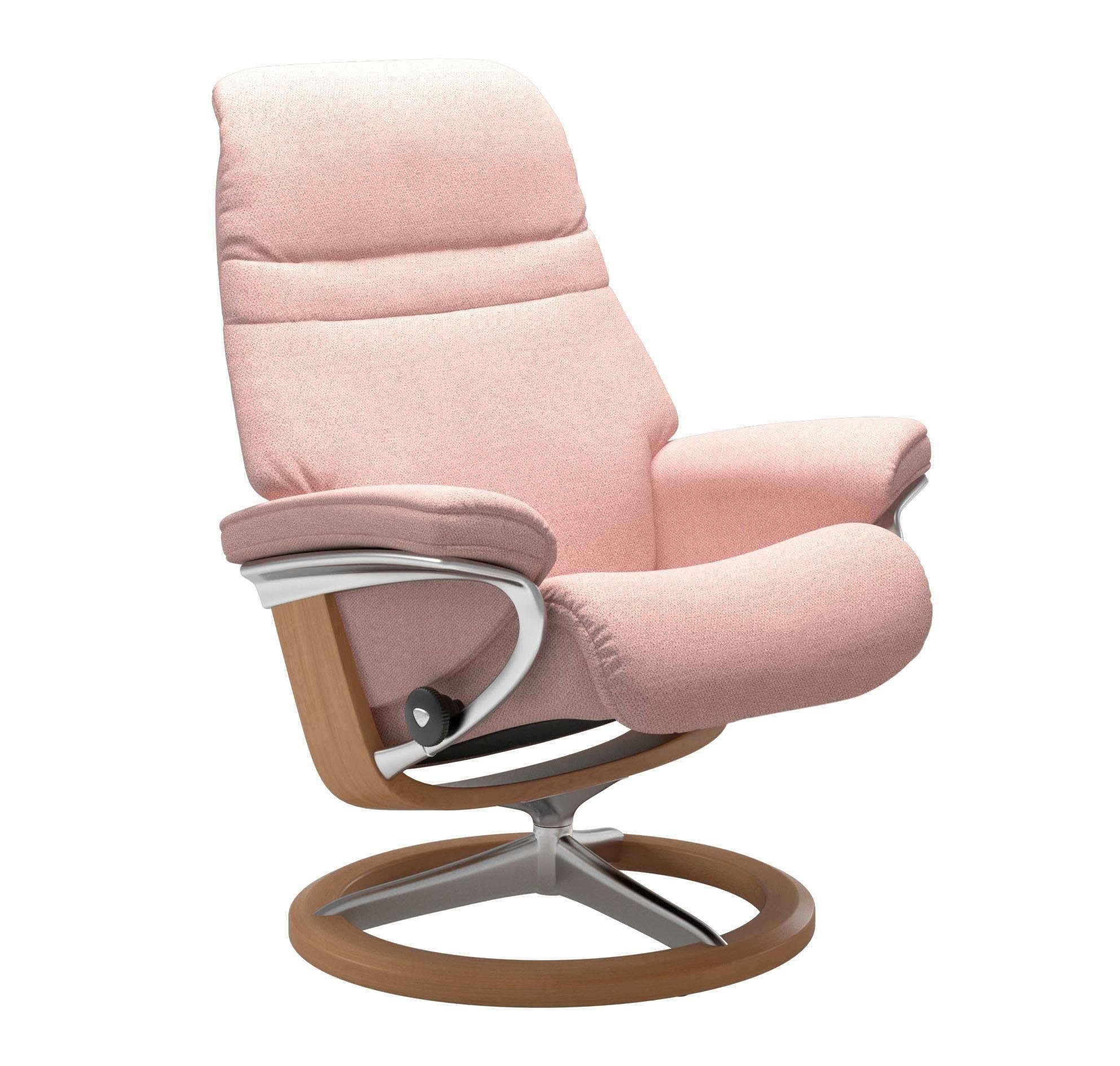 Größe L, Stressless® Signature Sunrise, mit Relaxsessel Eiche Gestell Base,