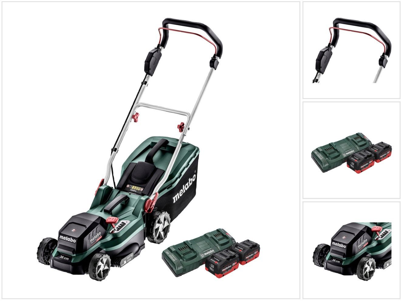 metabo Akkurasenmäher RM 36-18 LTX BL 36 Akku Rasenmäher 36 V (2x 18 V) LTX Brushless