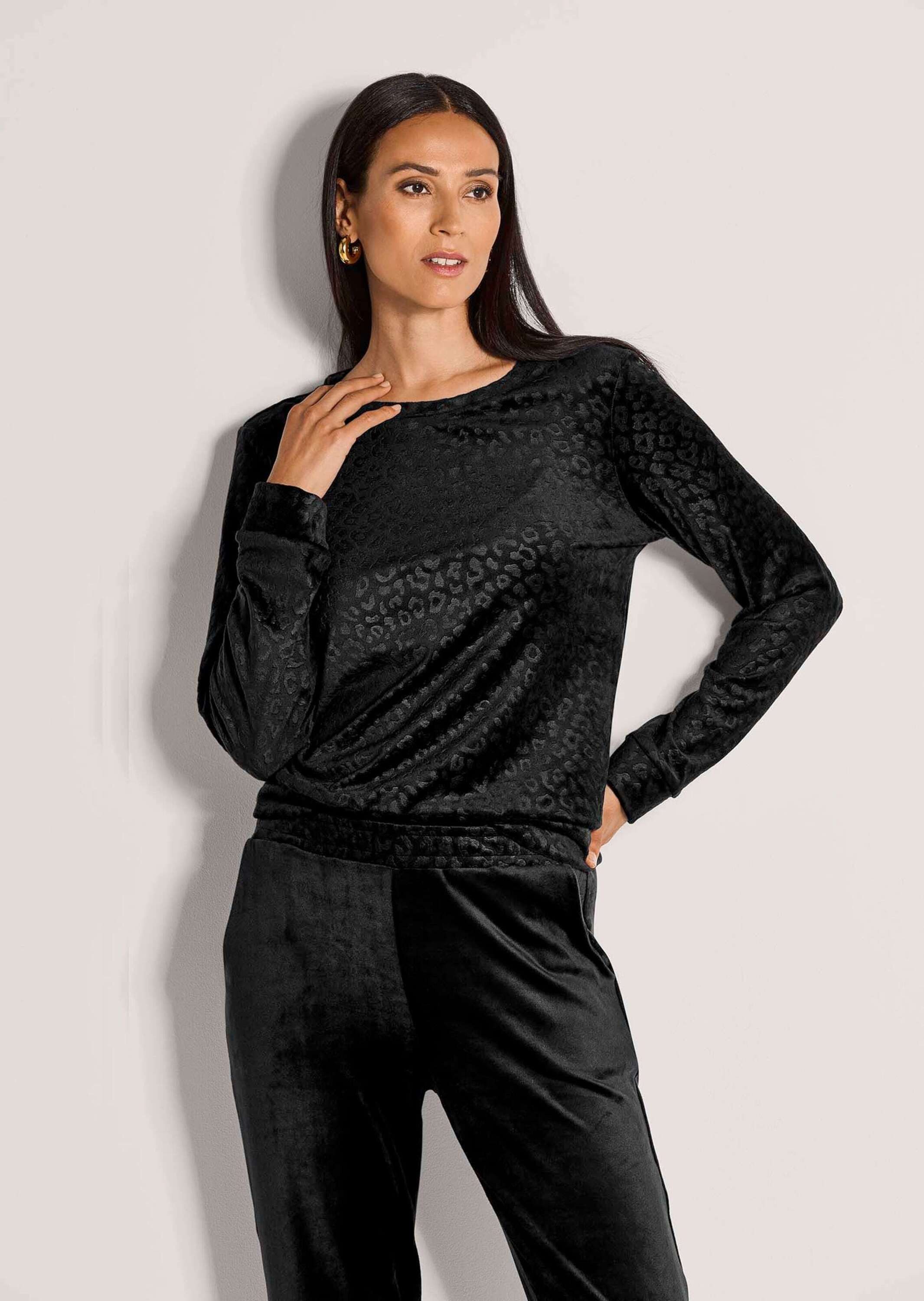 MADELEINE Langarmshirt Langarm Animal-Print Pullover günstig online kaufen