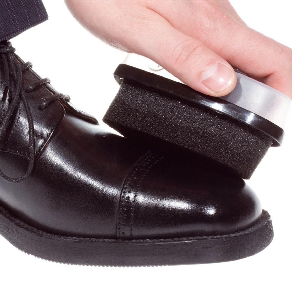 HYGOSTAR Baumwollhandschuhe Hygostar 556114 Schuhputzschwamm PET schwarz