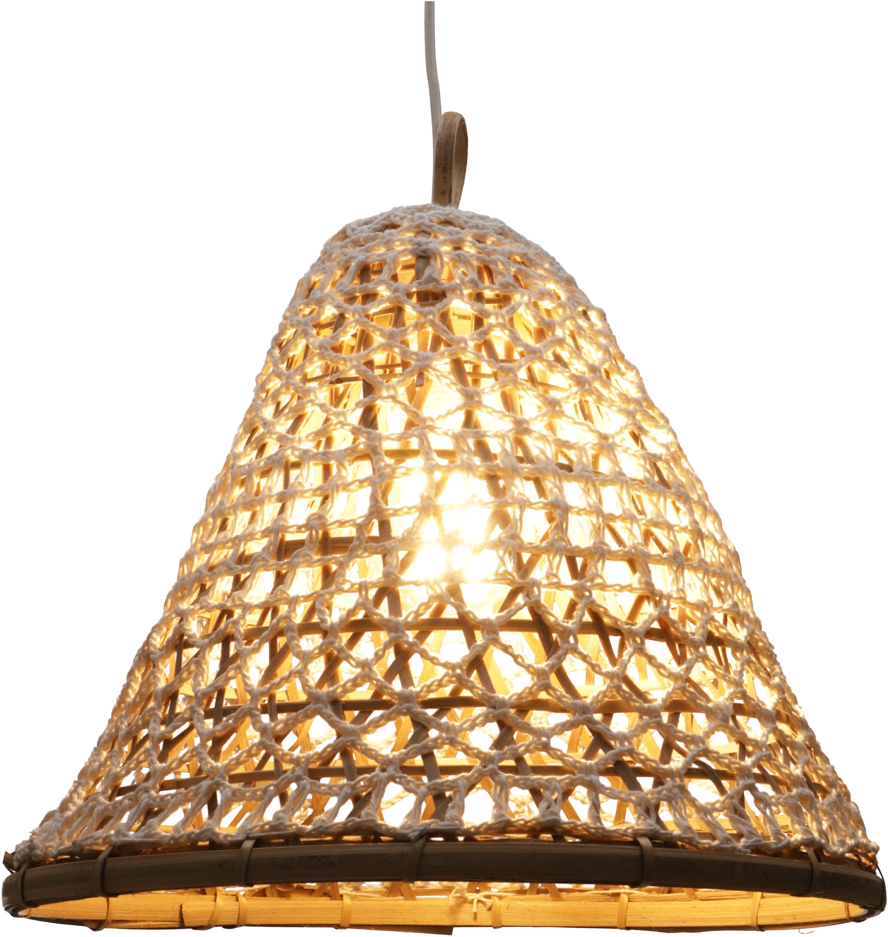 Guru-Shop Deckenleuchten Deckenlampe, in Bali handgemacht aus.., Leuchtmittel nicht inklusive Modell Bellina