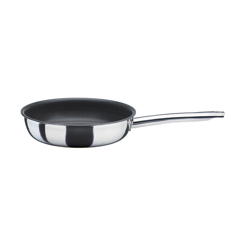 Spring Bratpfanne Bratpfanne XL hoch 24 cm Vulcano Classic, Edelstahl mit Aluminiumkern (5-lagig), nicht spülmaschinengeeignet