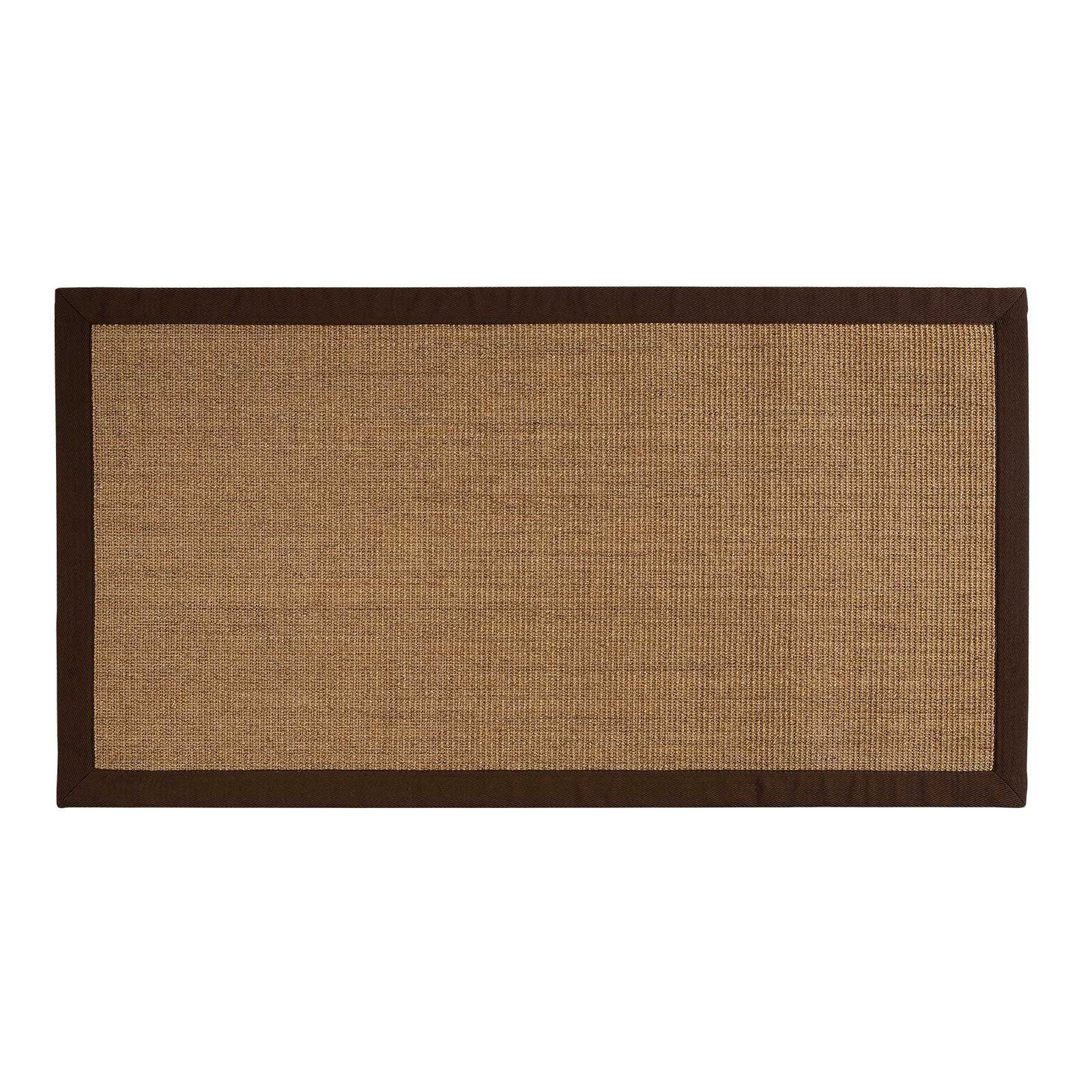 Karat Sisalteppich Havanna Kork, Teppichläufer, verschiedene Größen, Sisal, rechteckig, Höhe: 6 mm, Mit Bordüre