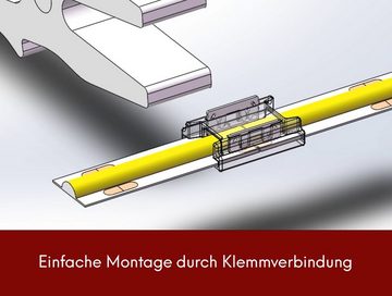 kalb LED Verbinder Set, 8mm COB/SMD 9-teilig, einfache Montage für DIY LED Lampen-Verbindungskabel