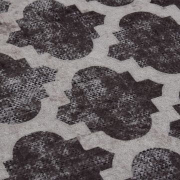 Teppich Teppich Waschbar Mehrfarbig φ120 cm Rutschfest, vidaXL, Runde, Höhe: 0.4 mm