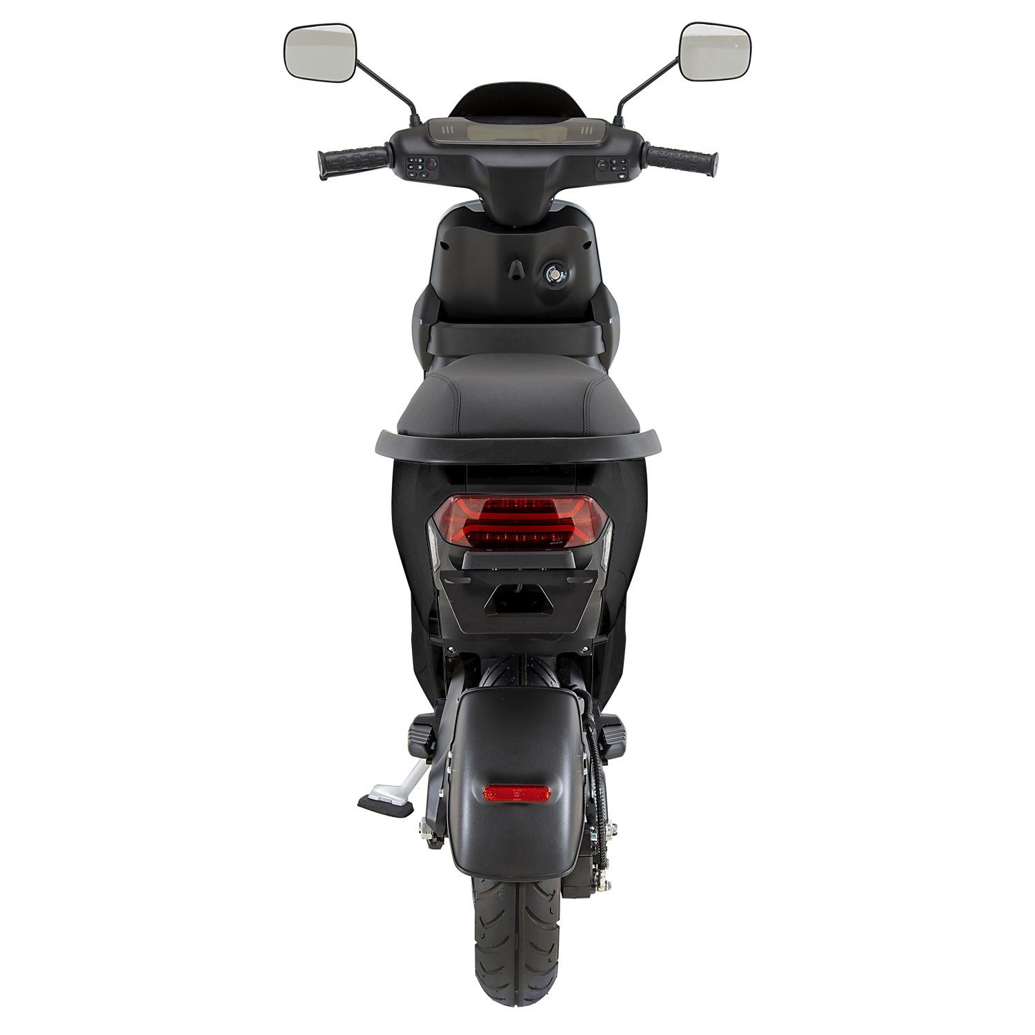 AsVIVA E-Motorroller Alarmanlage km/h, 45 EM1_BLACK, 45km/h Wegfahrsperre 1200W Doppelakkusystem Keyless-Go W, 1200,00 EM1