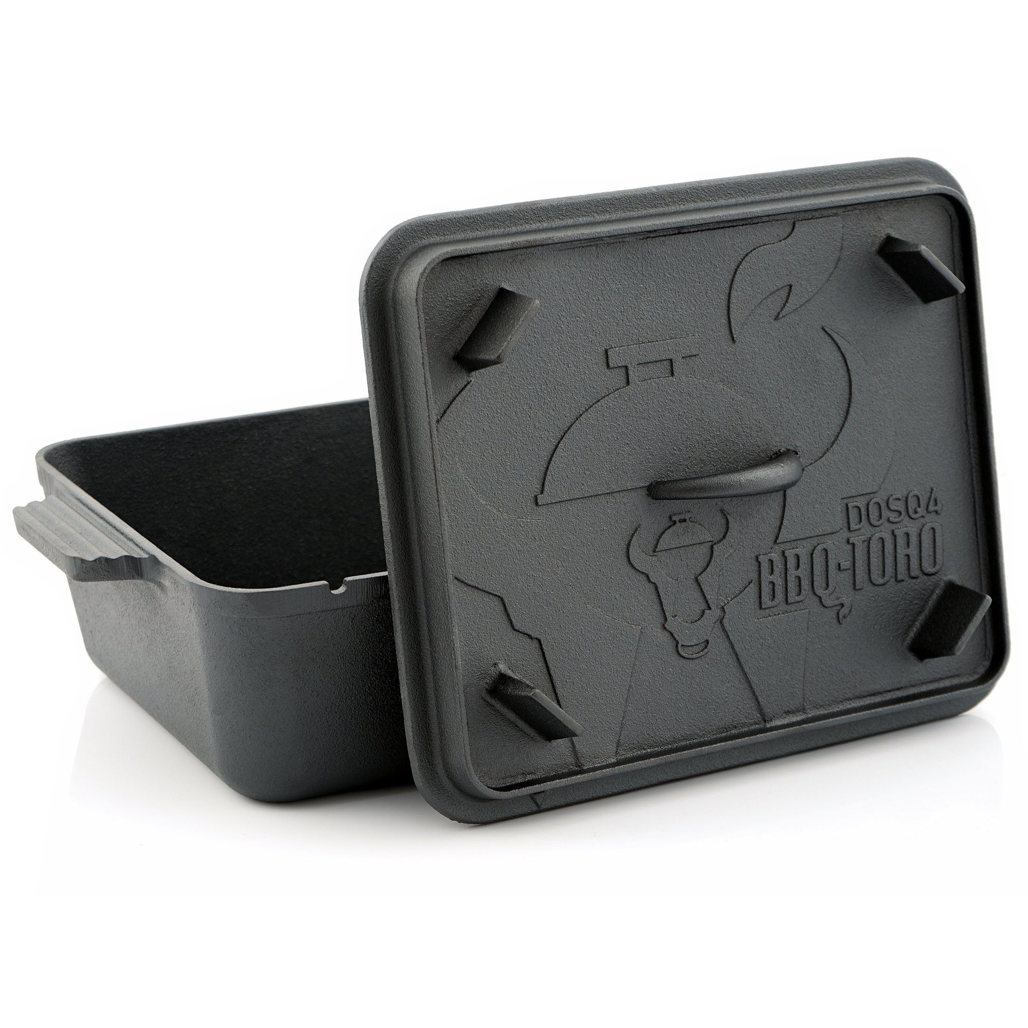 BBQ-Toro Grilltopf Dutch Oven Backtopf, 5,5 Liter, Gusseisen Kochtopf, Gusstopf, Gusseisen