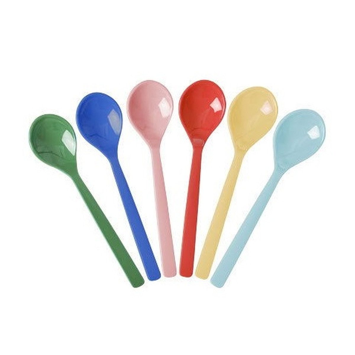rice Teelöffel Kaffeelöffel Set 6er bunt Melamin BPA-frei spülmaschinengeeignet
