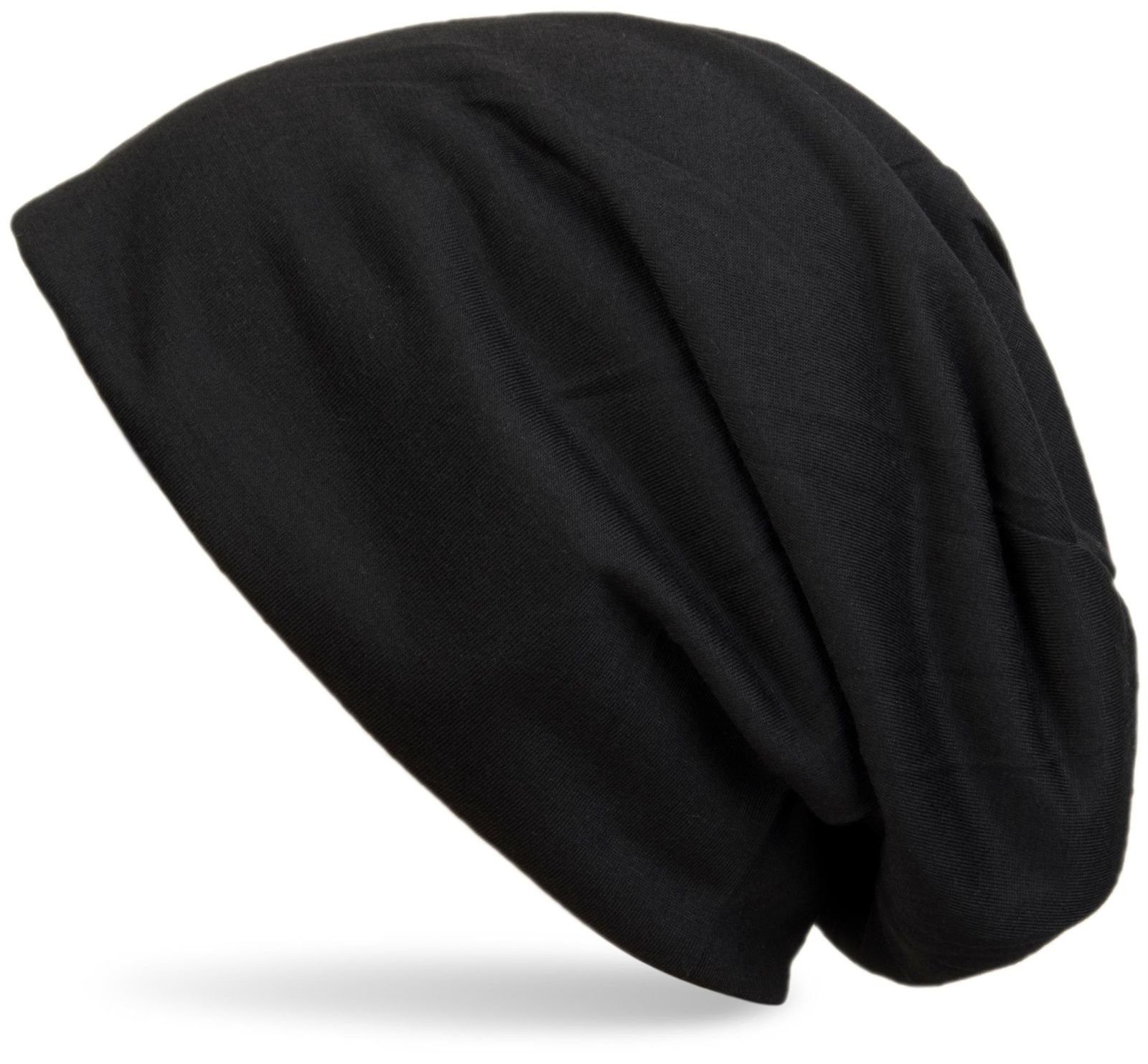 Mütze Beanie styleBREAKER Schwarz Uni Beanie Slouch (1-St)