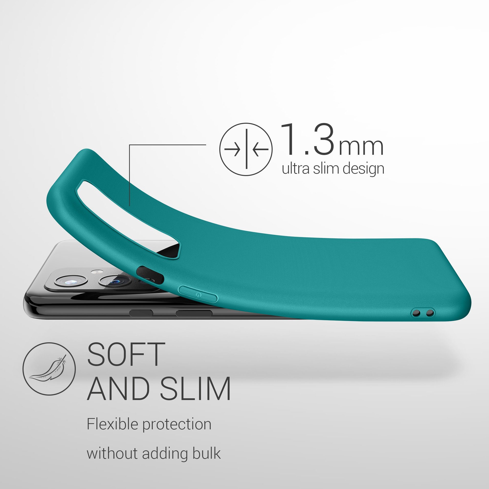 kwmobile Handyhülle Hülle für OnePlus 9 (EU/NA Version), Hülle Silikon - Soft Handyhülle - Handy Case Cover