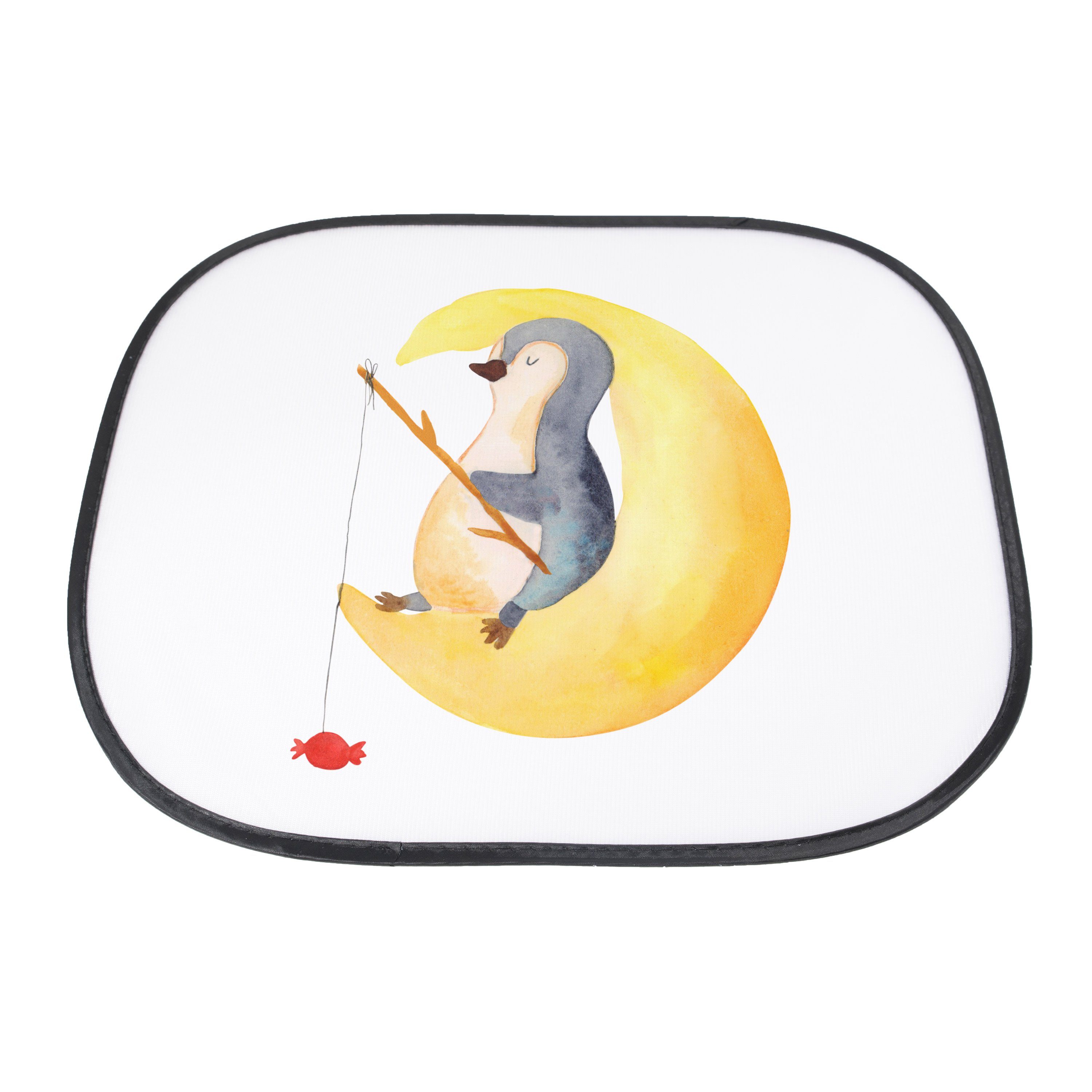 Sonnenschutzfolie, Mrs. Mr. Sonne Sonnenschutz & Geschenk, Weiß Süßigk, Panda, - Auto, - Seidenmatt Pinguin Mond