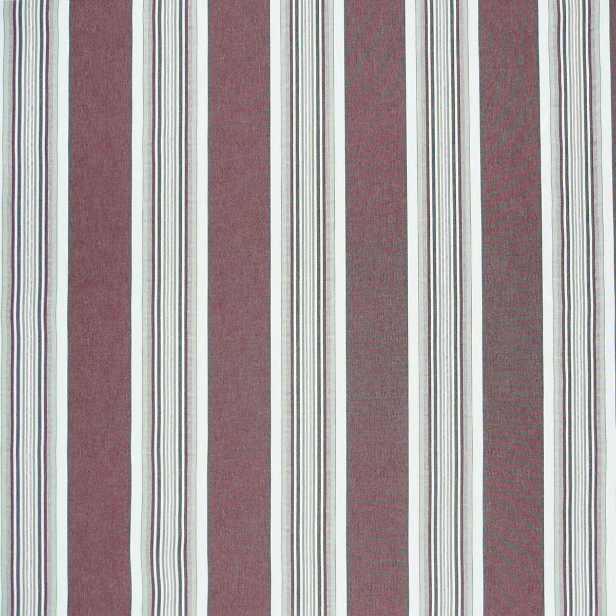 SCHÖNER LEBEN. Stoff Outdoor Markisenstoff Gartenmöbelstoff Toldo Streifen dunkelrot