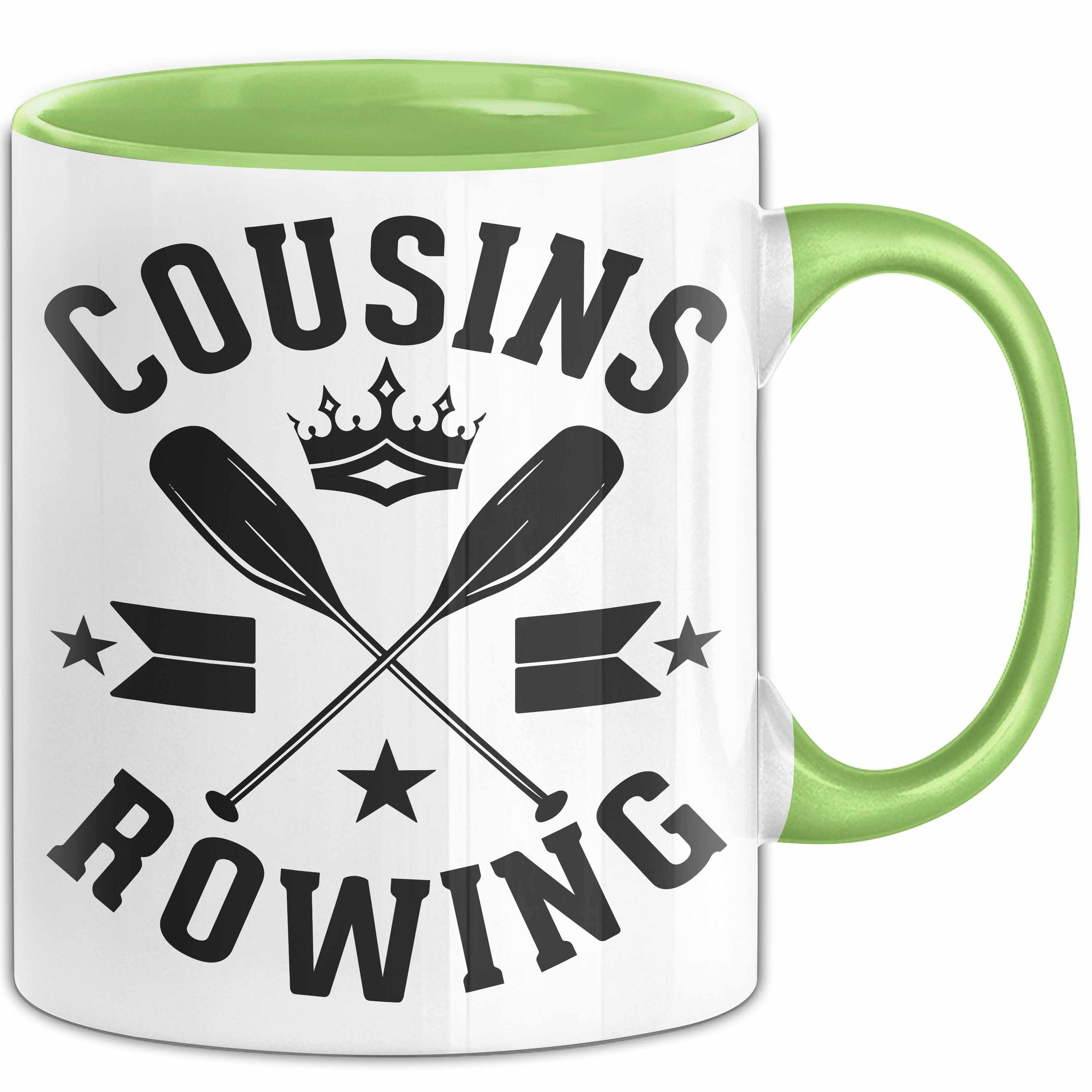 Trendation Tasse Cousins Rowing Tasse Geschenk Rudern Paddelboot Cousinen-Treff Cousins