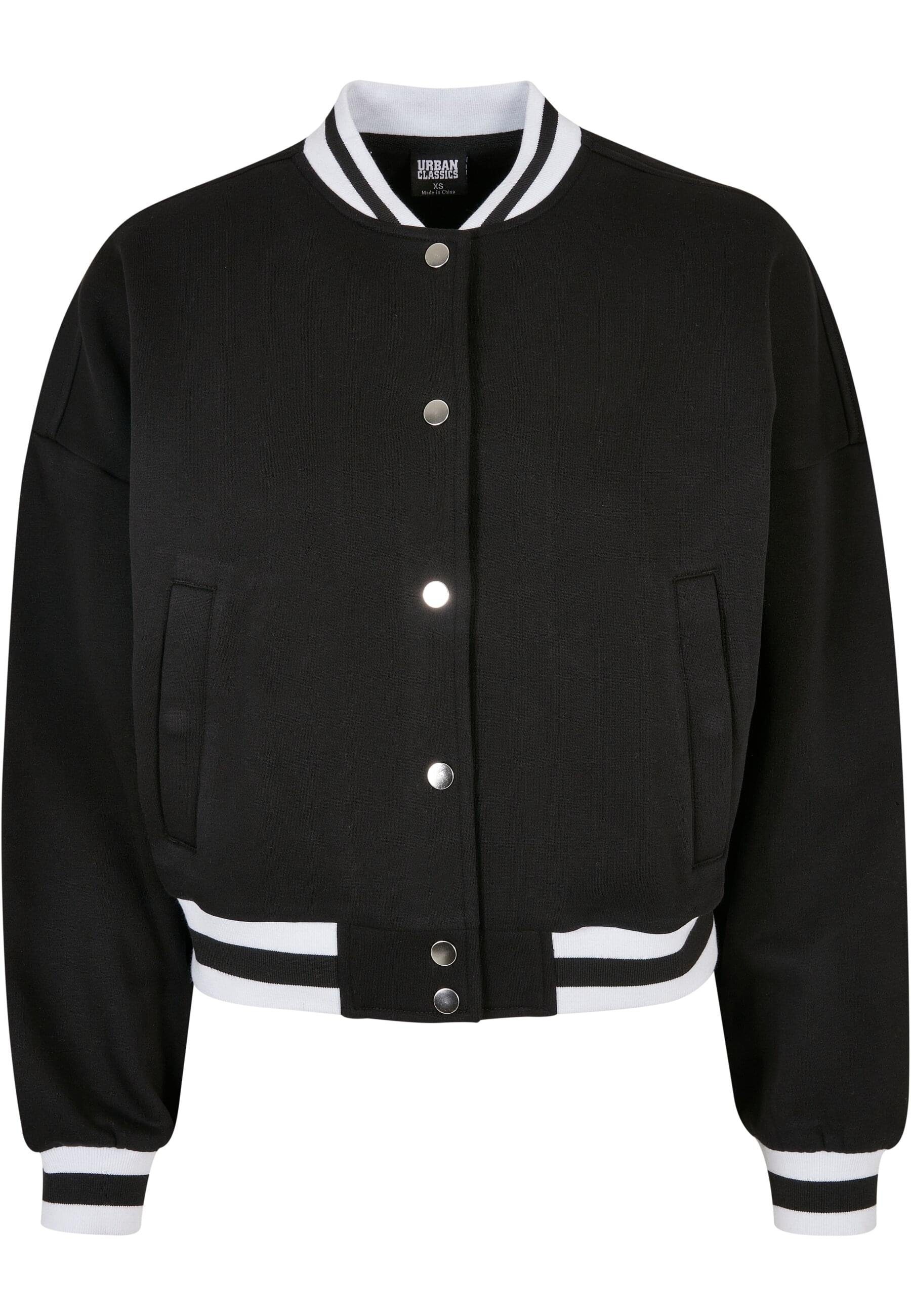 Ladies Collegejacke Damen black (1-St) Sweat Jacket CLASSICS College Oversized URBAN