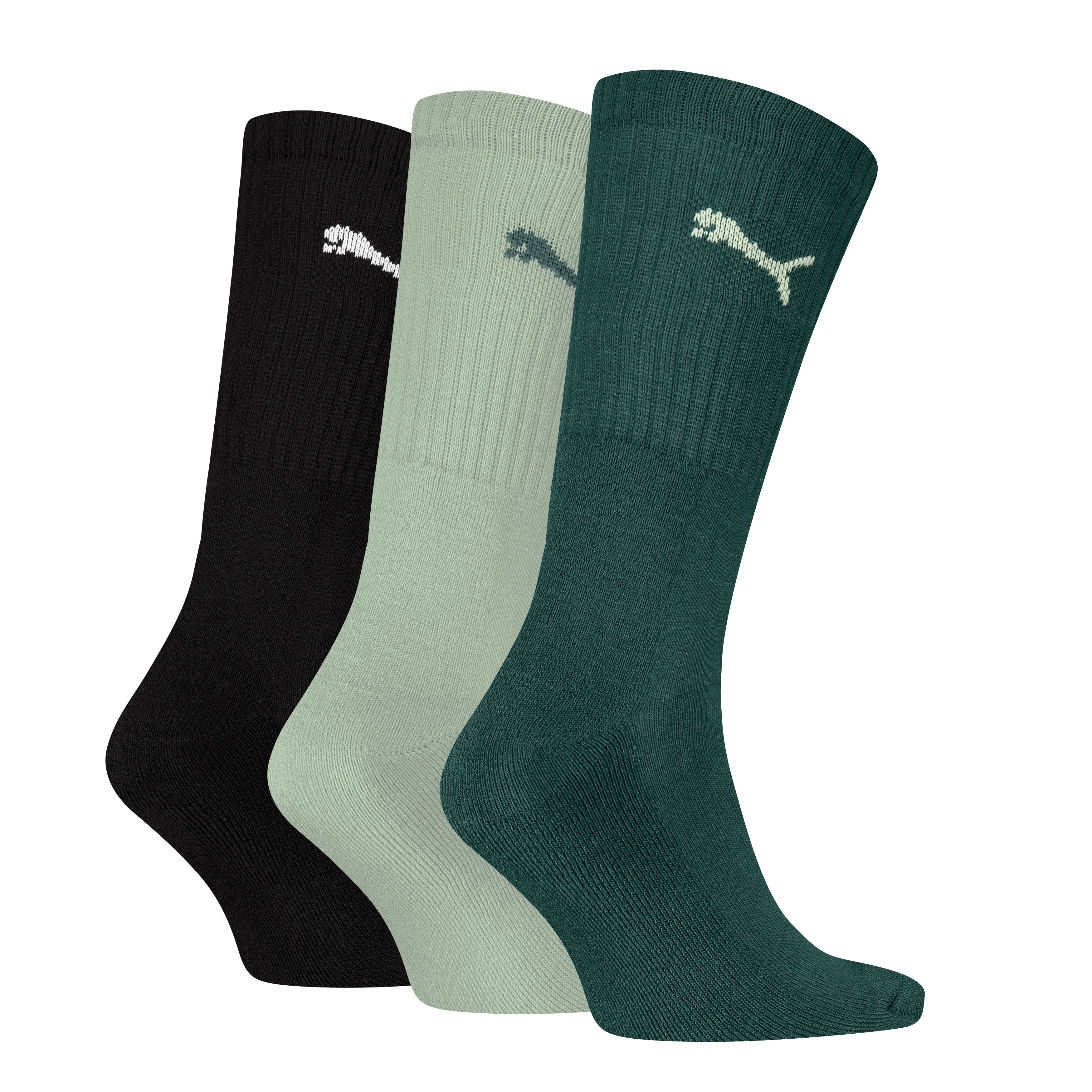 PUMA Socken PUMA UNISEX CREW SOCK 3P (3 Paar) mit farblichem Logo