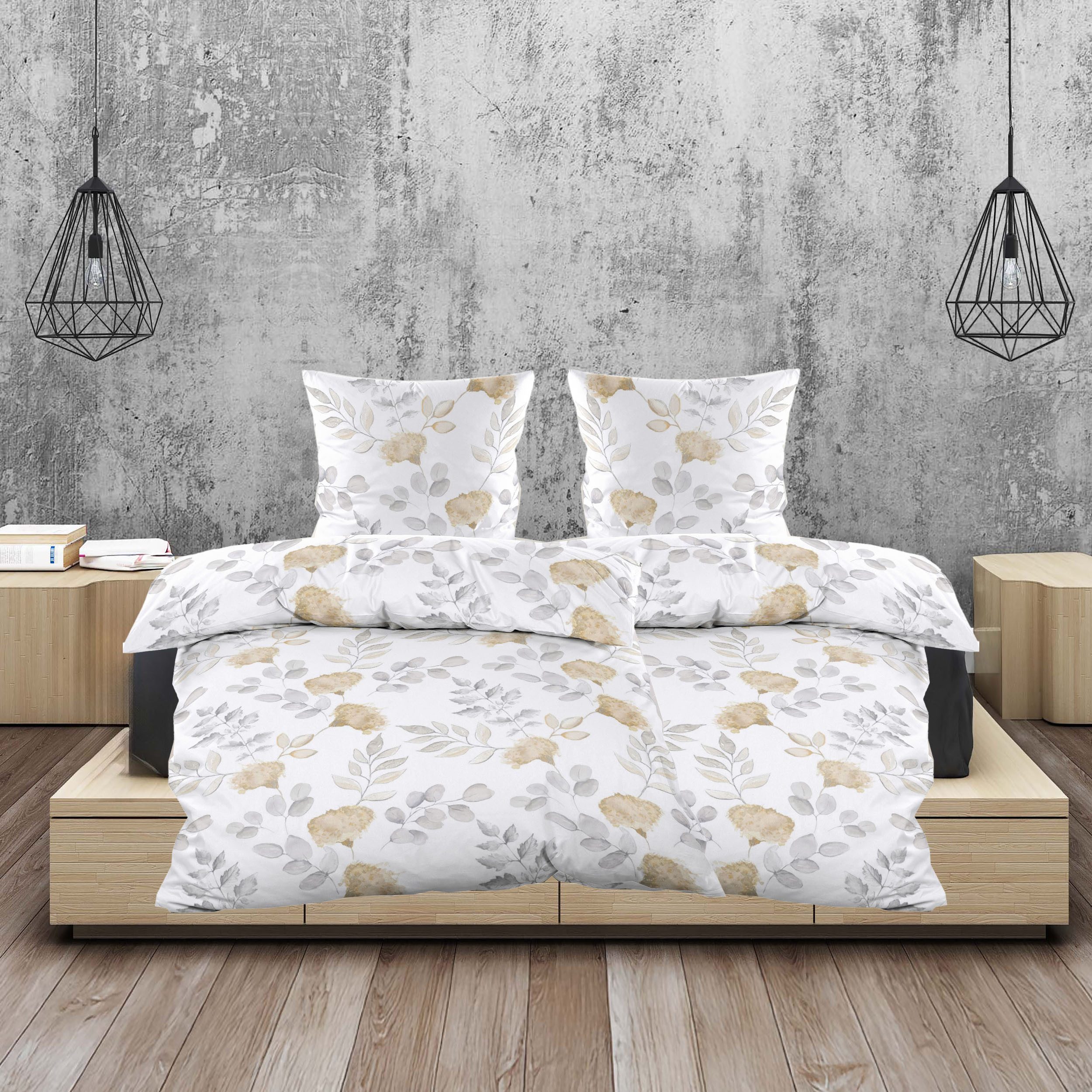 Casa Colori Bettwäsche Renforce Ganjahres Bettgarnitur 135x200 cm, Renforce günstig online kaufen