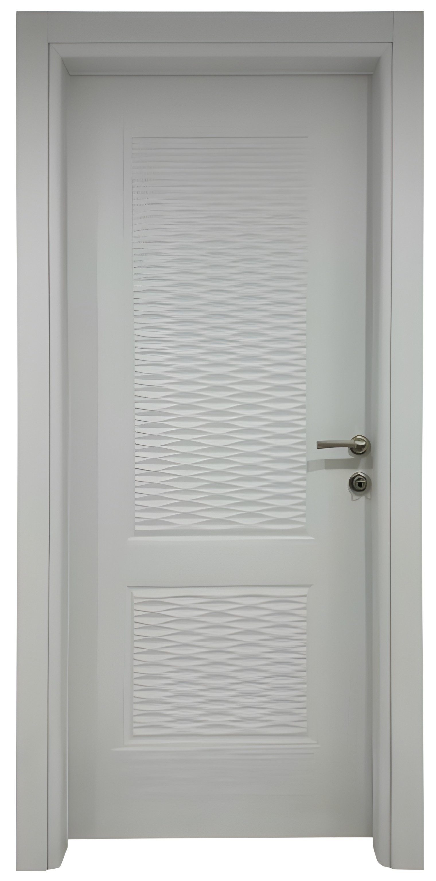 JVmoebel Zimmertür Graue Einzeltür aus PVC mit Holzoptik für Innenräume