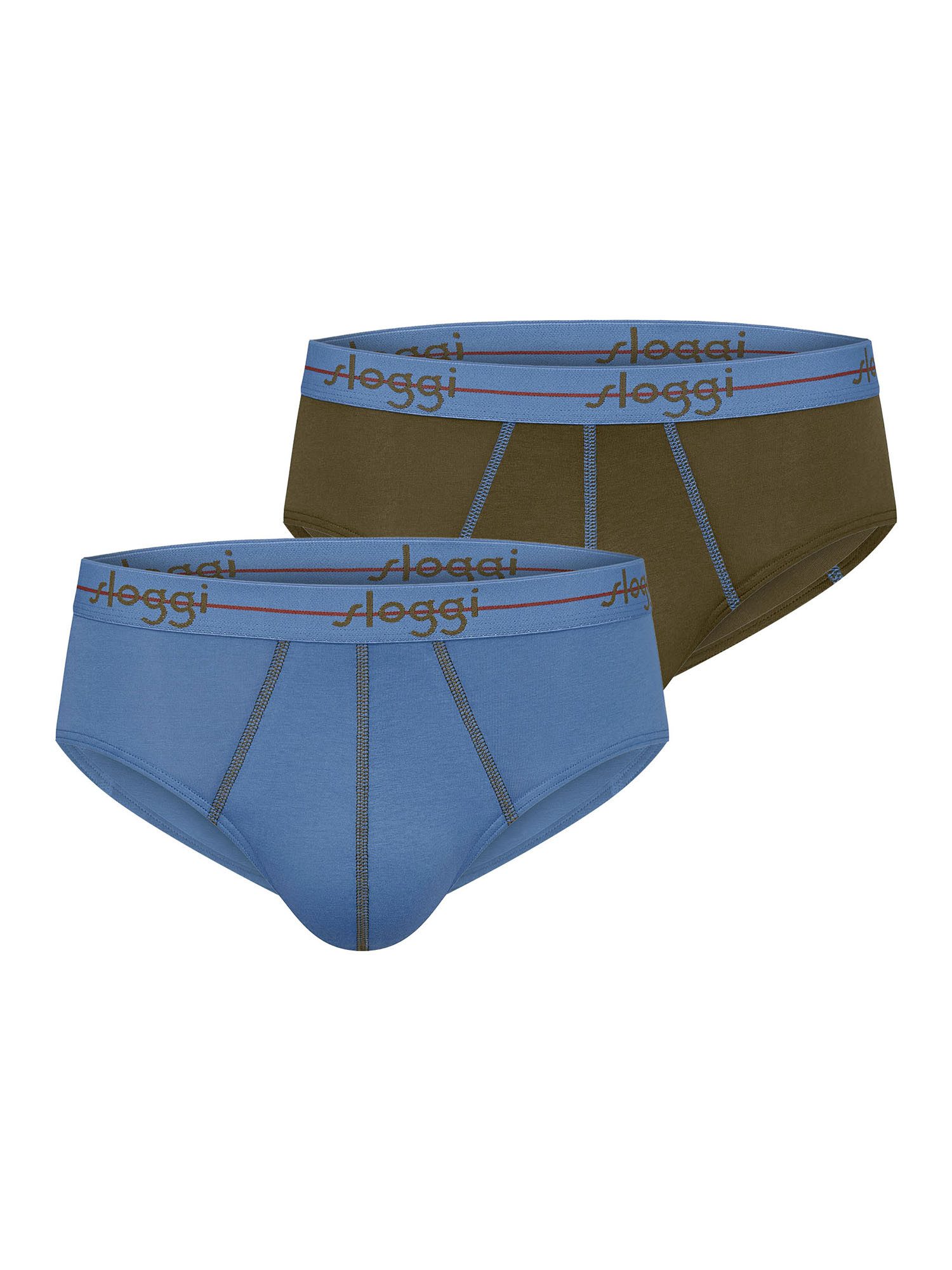 sloggi Slip Blue Start (2-St) Midi Slip, Midibrief, Halbhoher Slip
