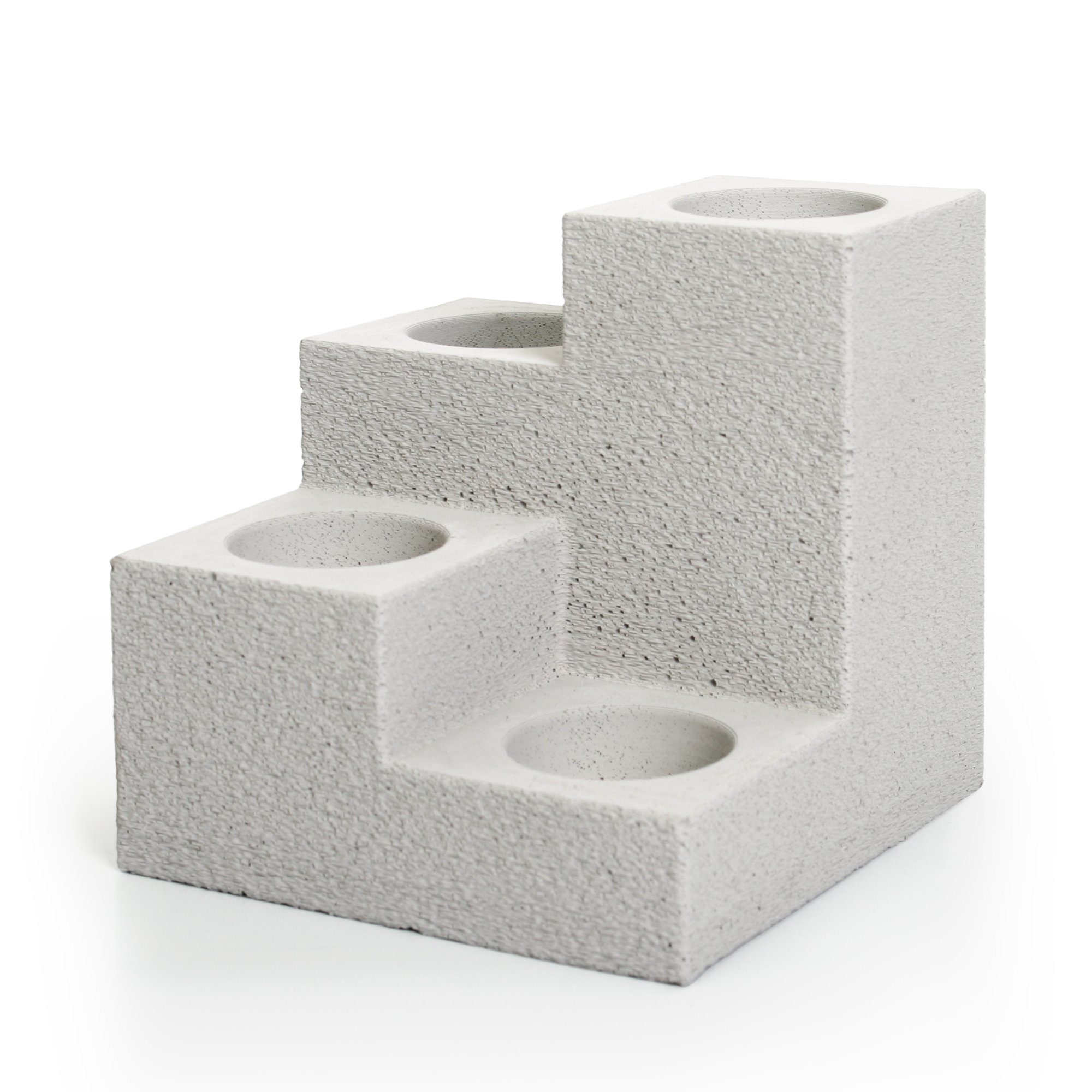 Kreative Feder Настольные лампы Handgegossener Design Настольные лампы aus Beton für 4 Teelichter, jedes Einzelstück ein Unikat