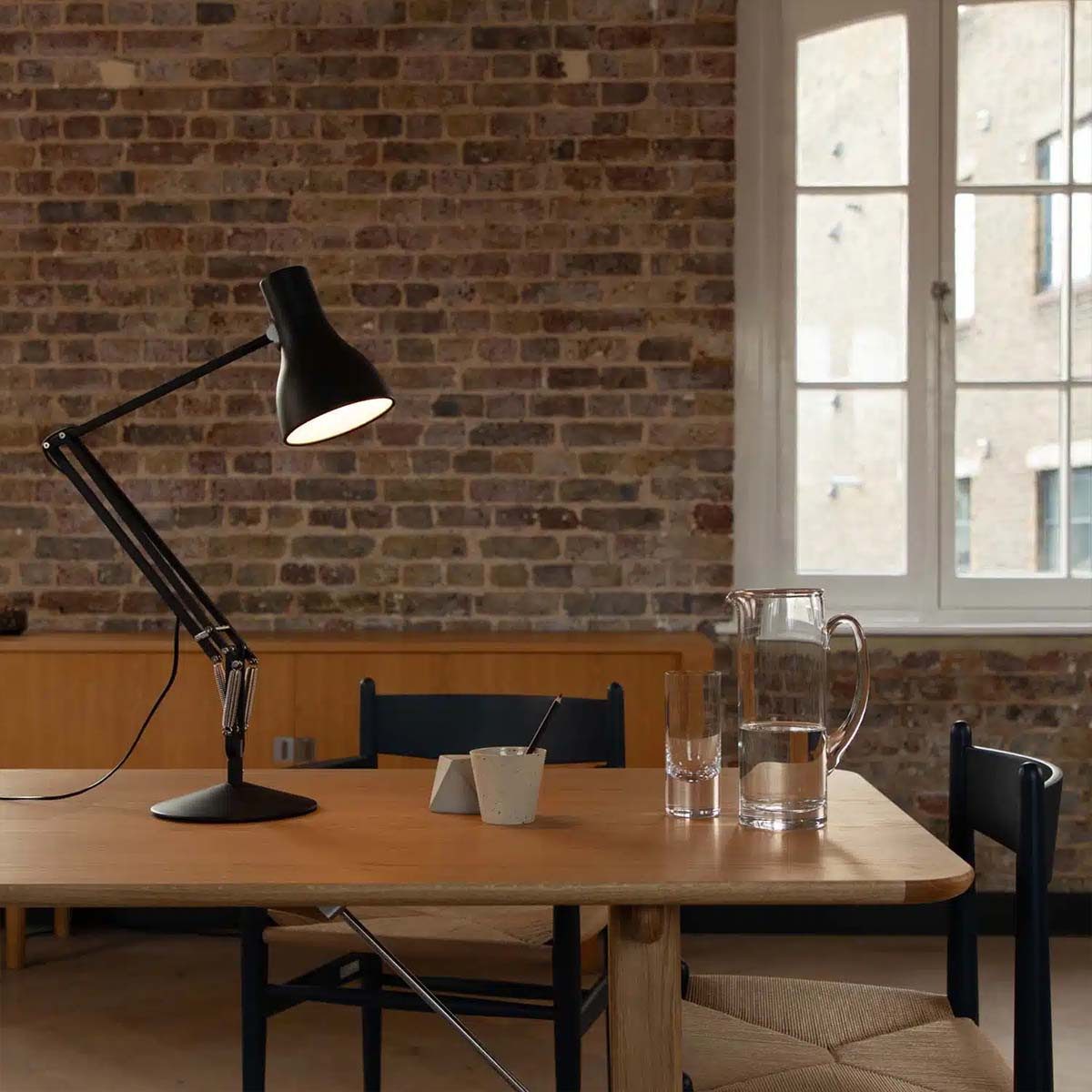 Anglepoise Schreibtischlampe Type 75 Tischleuchte, H: max. 90 cm, LED wechselbar, 2700K, Flexibler Arm, inkl. LED-Leuchtmittel