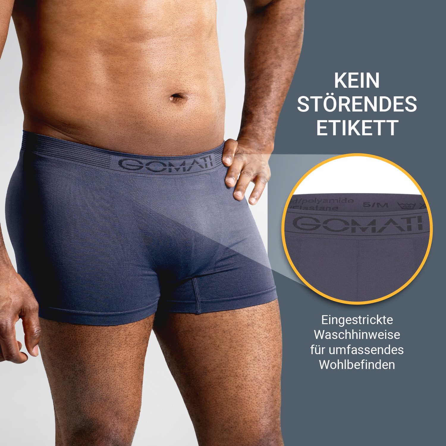 Gomati Boxershorts Herren Seamless Pants (3er günstig online kaufen