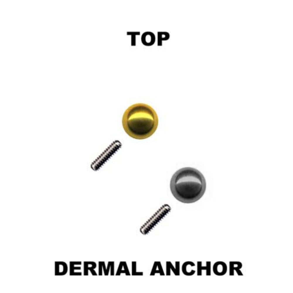 Piercing-Implantat Dermal Anchor Aufsatz: Microdermal Hautanker Piercing Kugel S0qbe03m