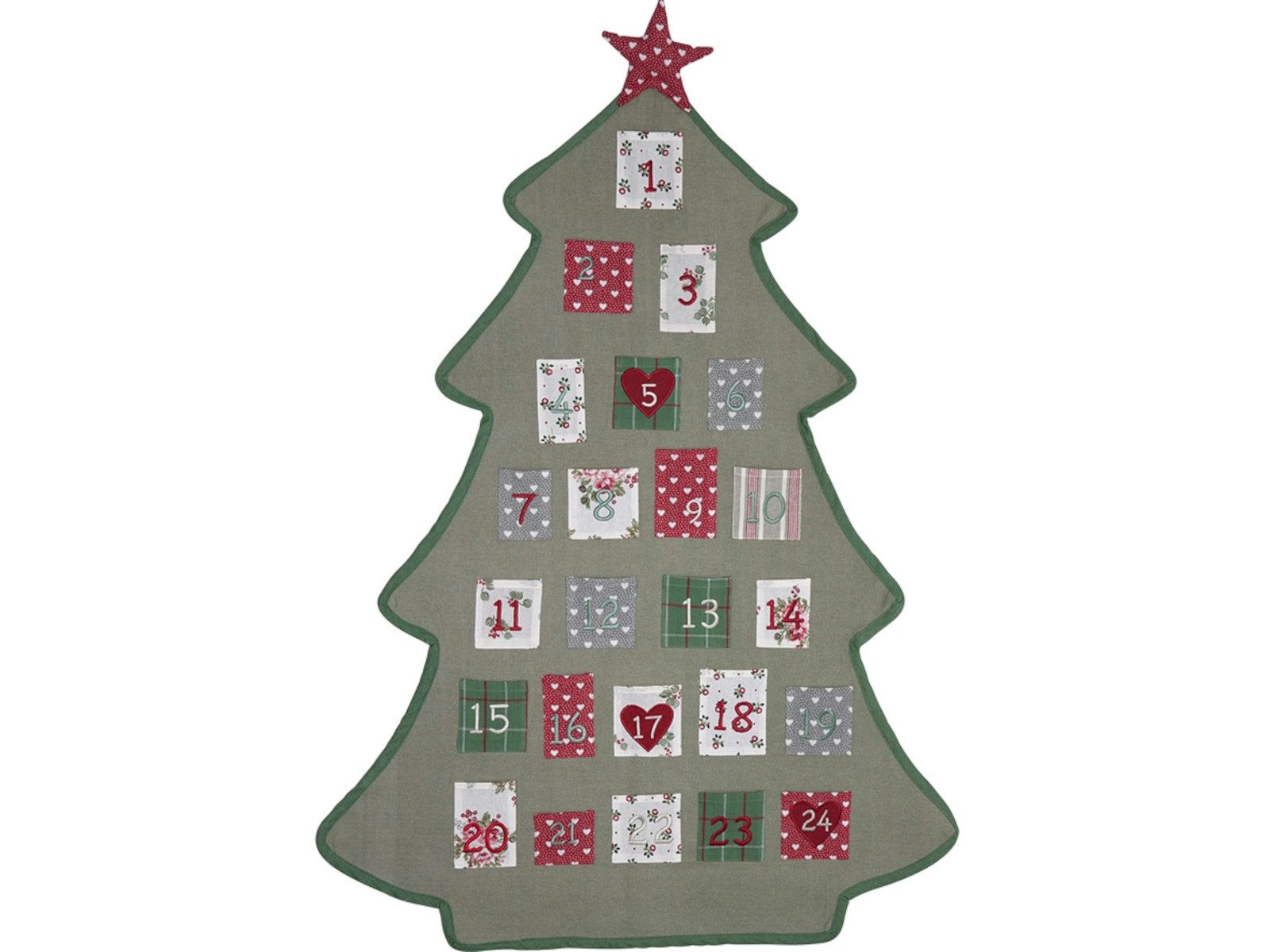 Greengate Dekofigur Charline Kalender Baum white