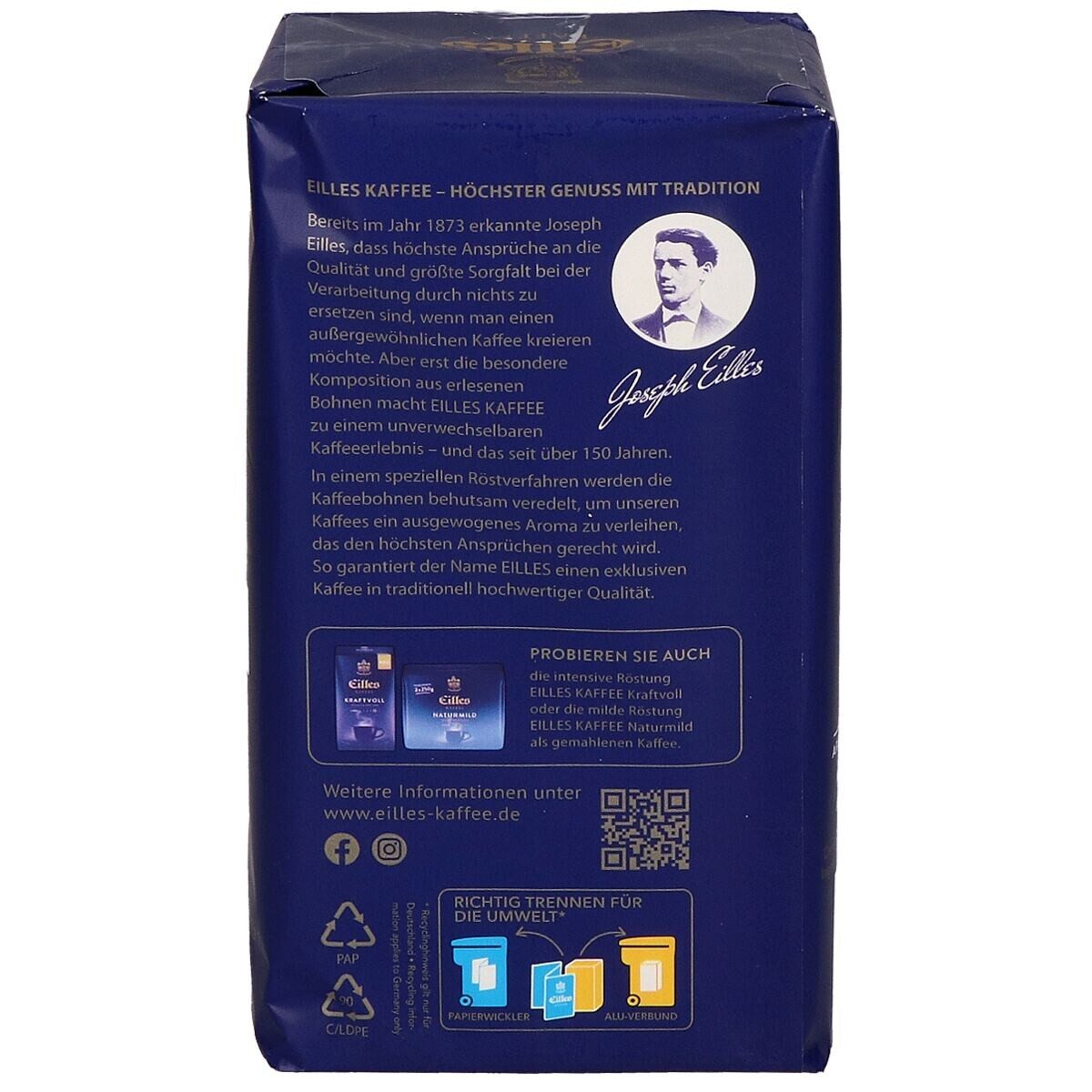 JJ.Darboven Kaffee Eilles Gourmet Café, 500 g, gemahlen