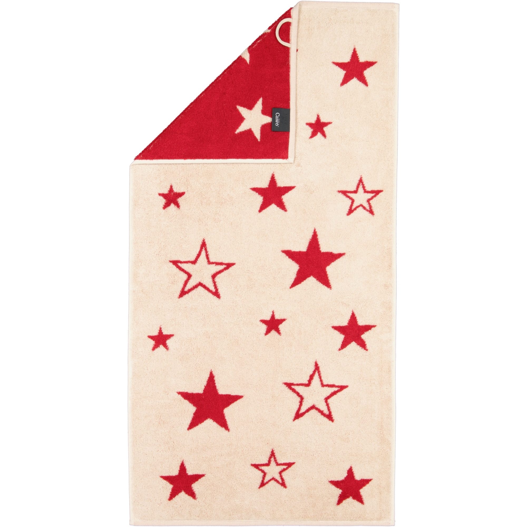 Cawö Handtücher Christmas Edition Sterne 792, 100% Baumwolle (1-St)