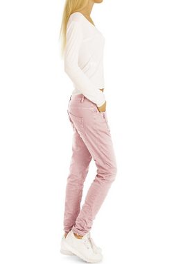 be styled Relax-fit-Jeans baggy Damenjeans, tapered Hosen mit Knopfleiste j6i
