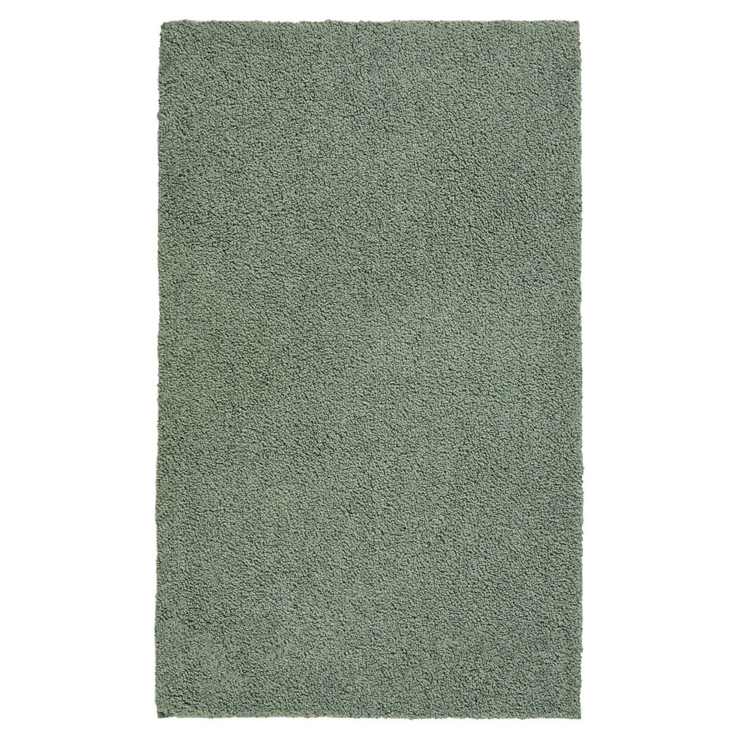 Aquanova Badematte LOA, Thymiangrün, 60 x 100 cm, Uni, rutschhemmend beschichtet, fußbodenheizungsgeeignet, Polyamid, rechteckig