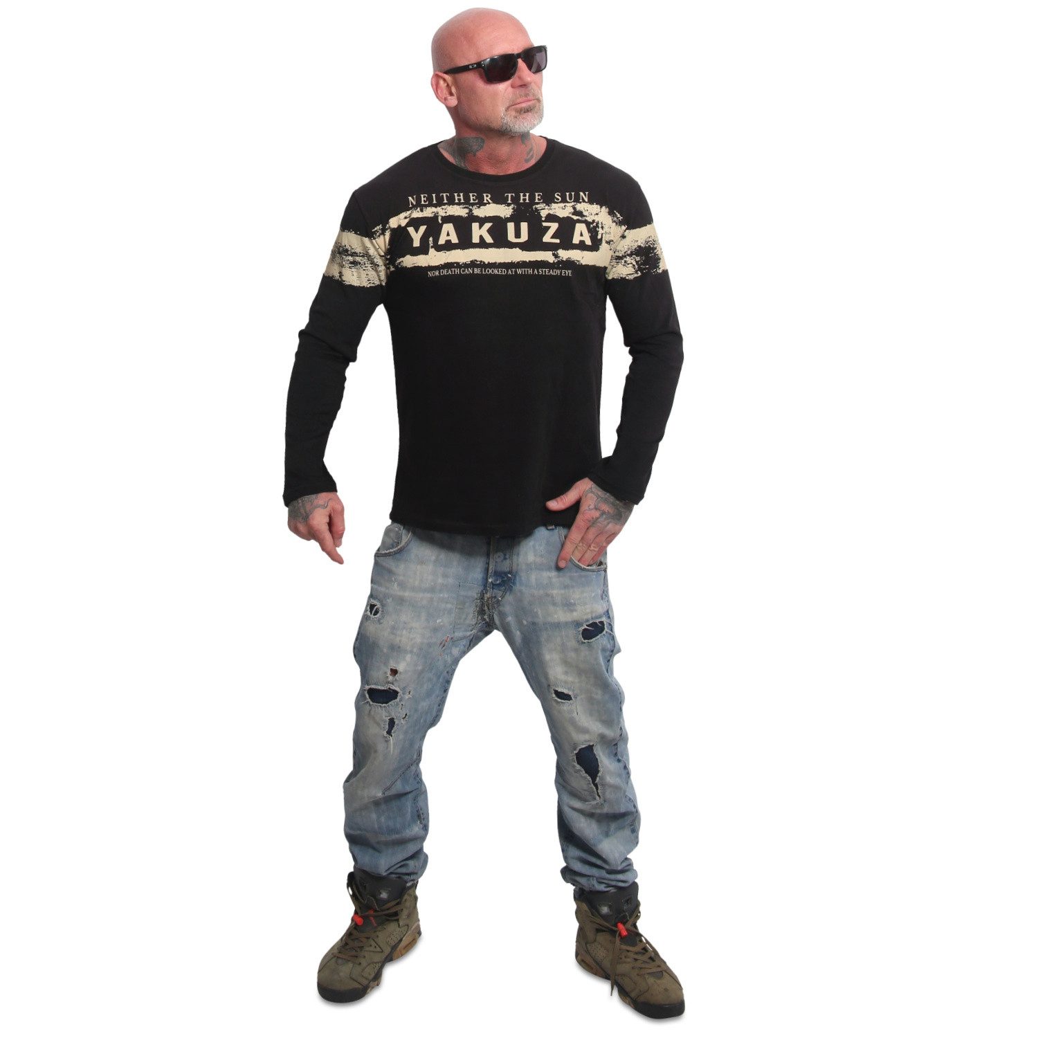 YAKUZA Langarmshirt Pray