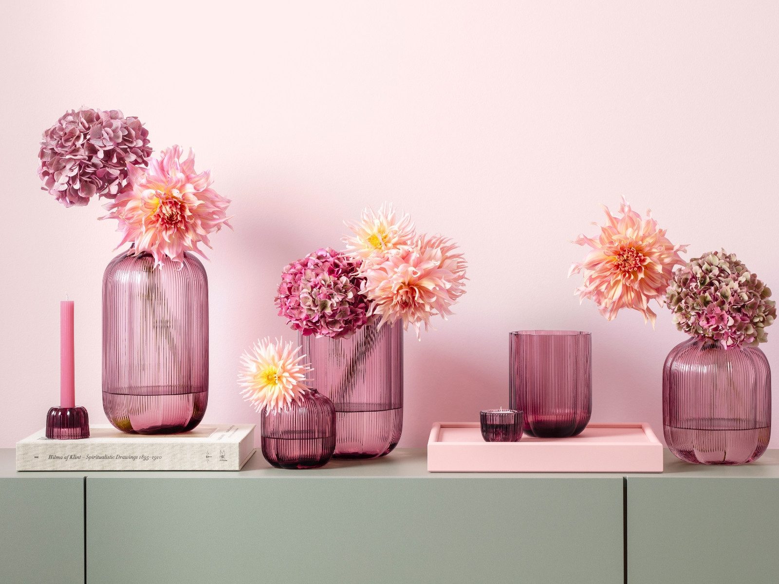 Villeroy & Boch Kerzenständer Fleur cassis Kerzenständer 2 in 1 pink 14,5cm