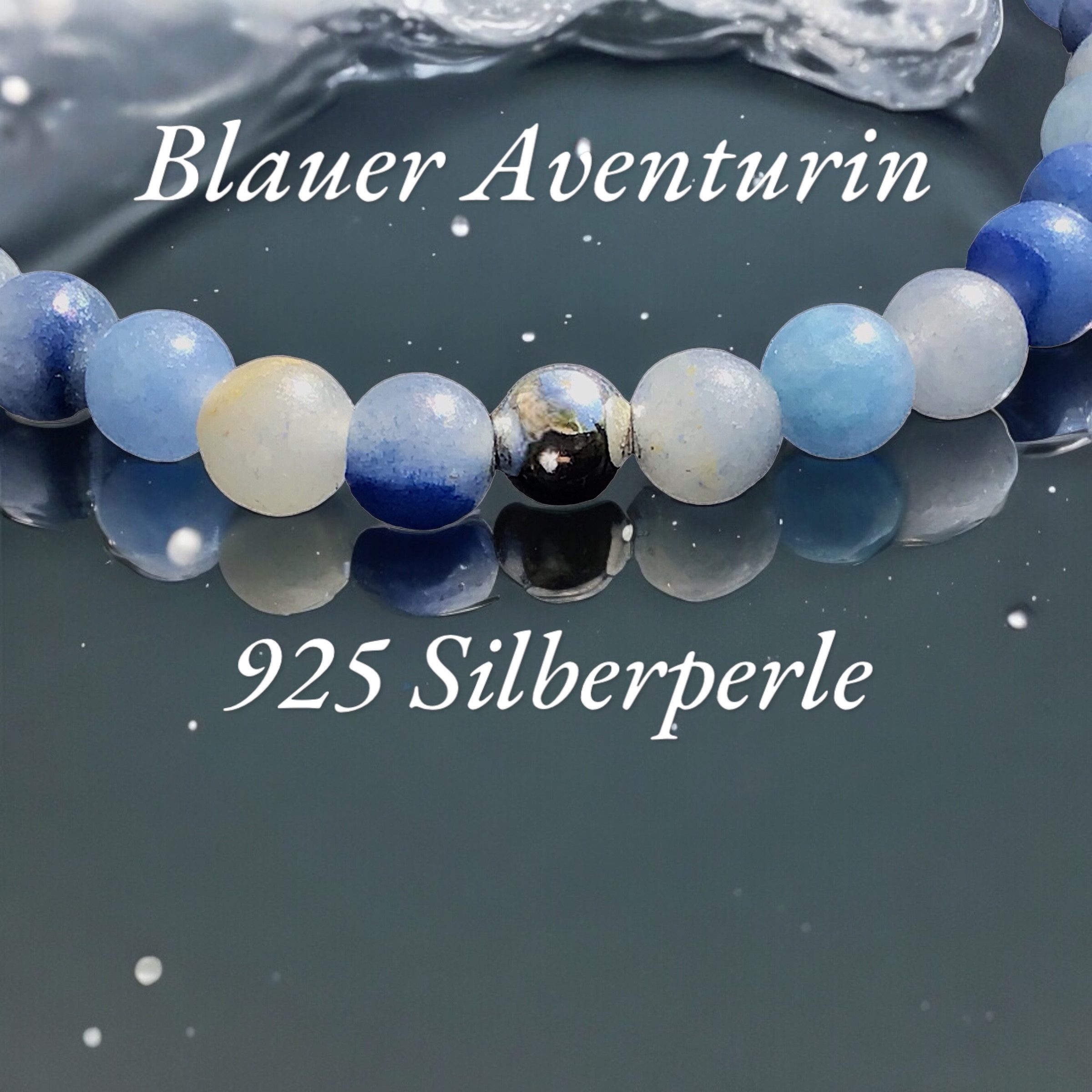 Steinfixx® Perlenarmband Edelsteinarmband Blauer Aventurin mit günstig online kaufen