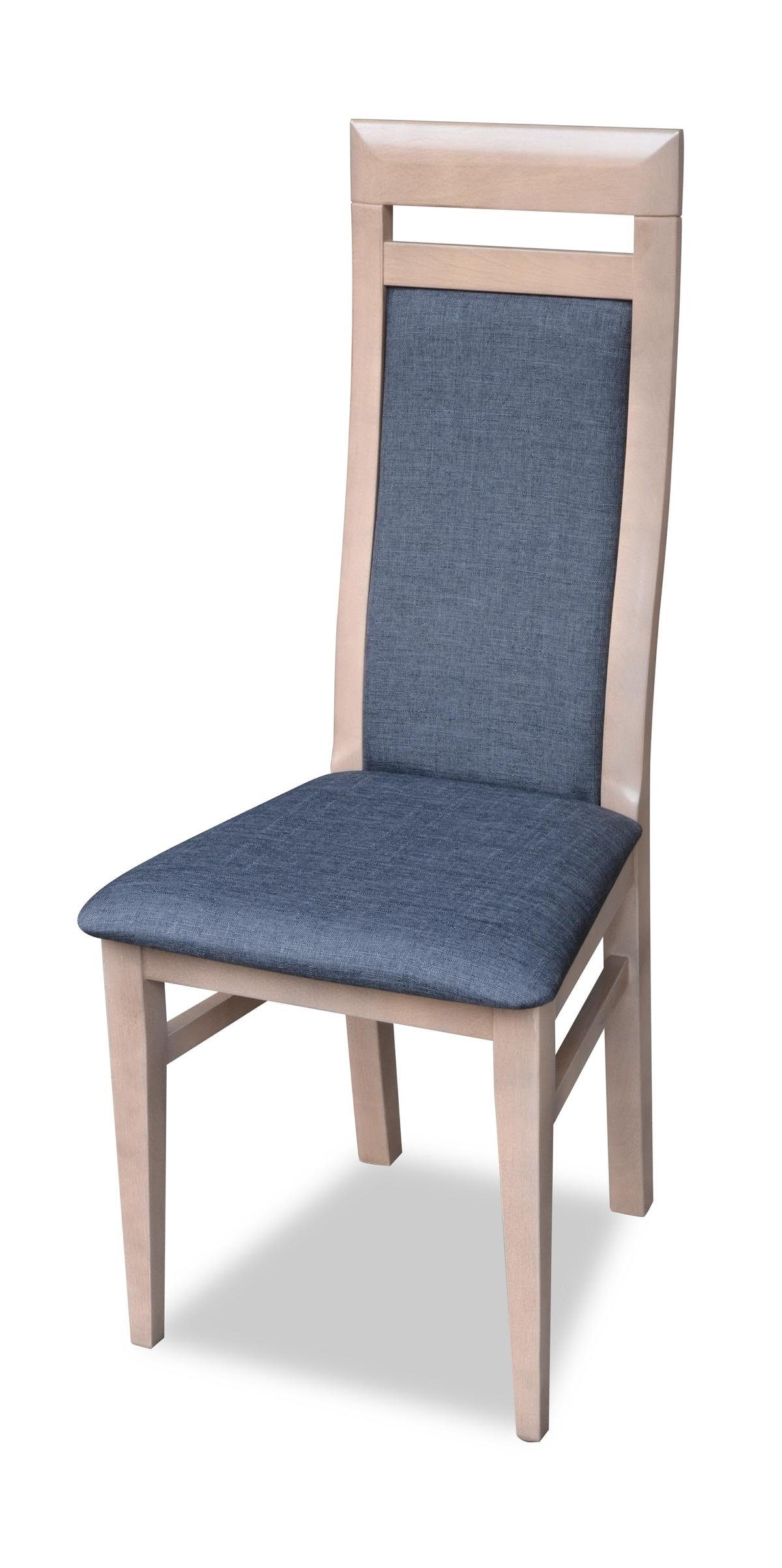 JVmoebel Stuhl, Esszimmer Stühle 1x Lehnstuhl Sessel Esszimmerstuhl Holz  Polster Holzstuhl Neu